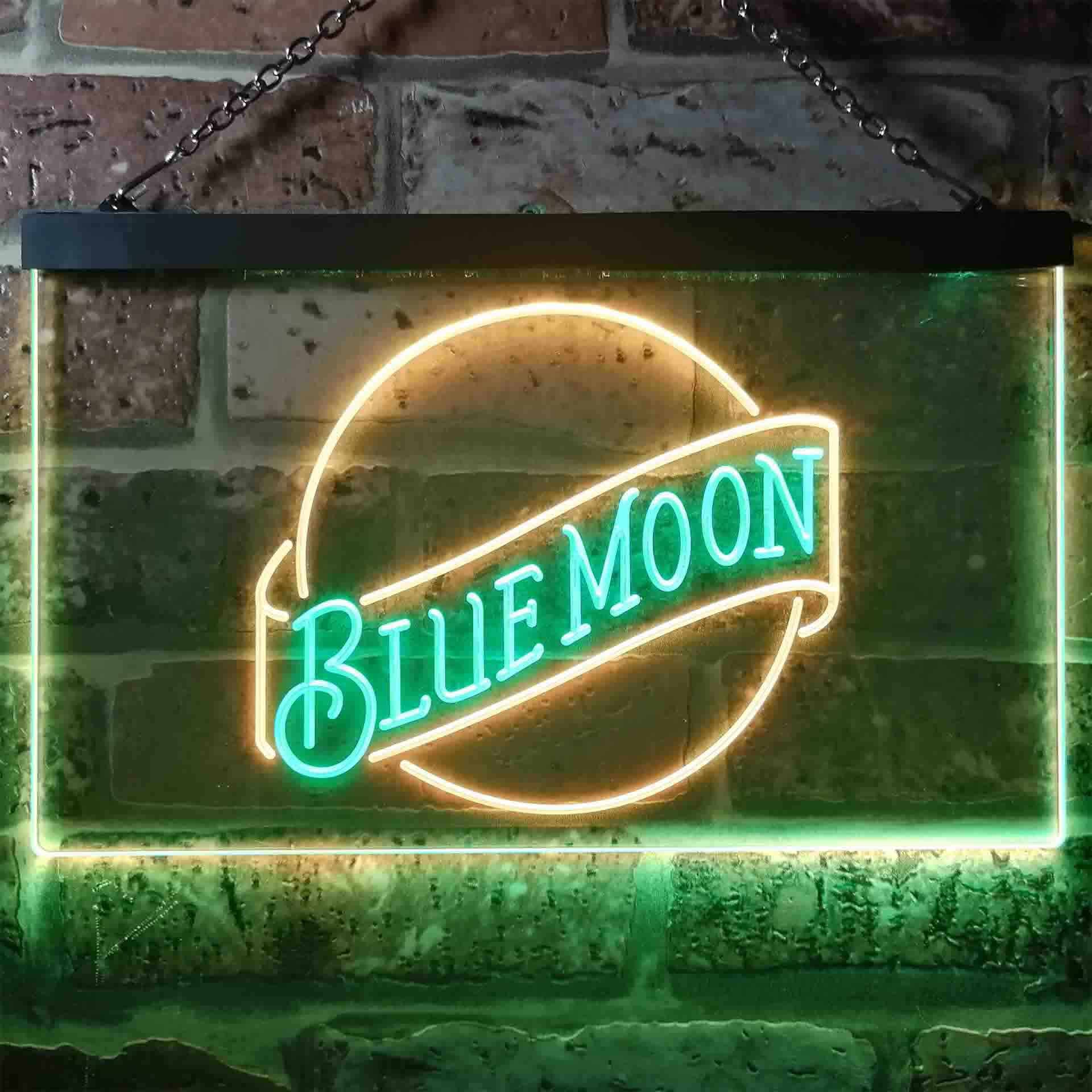 Blue Moon Beer Bar Neon Light LED Sign - Image 4