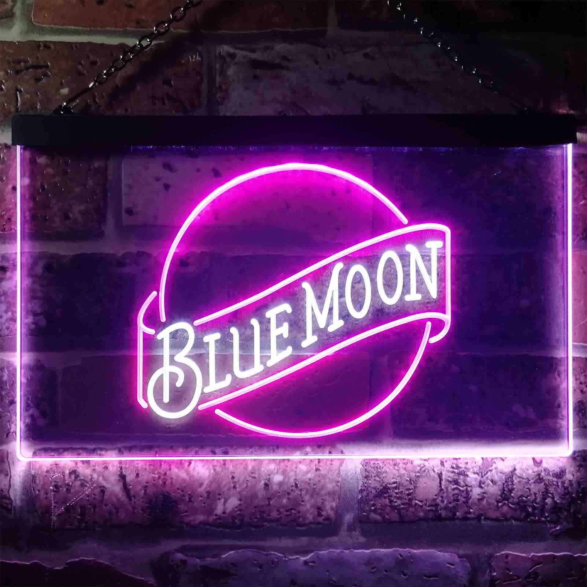 Blue Moon Beer Bar Neon Light LED Sign - Image 6