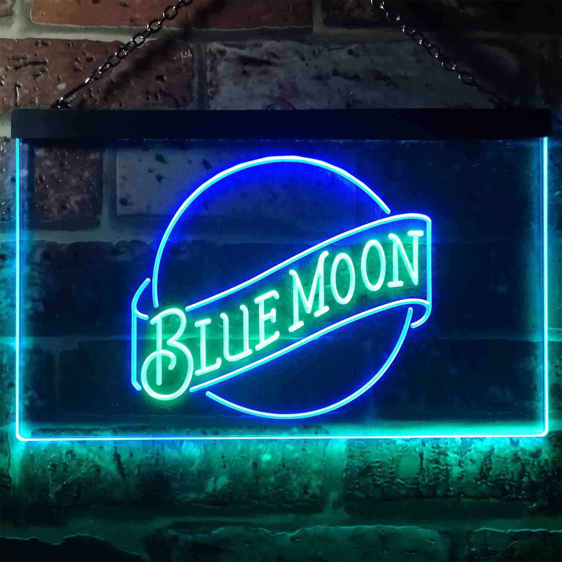 Blue Moon Beer Bar Neon Light LED Sign - Image 9