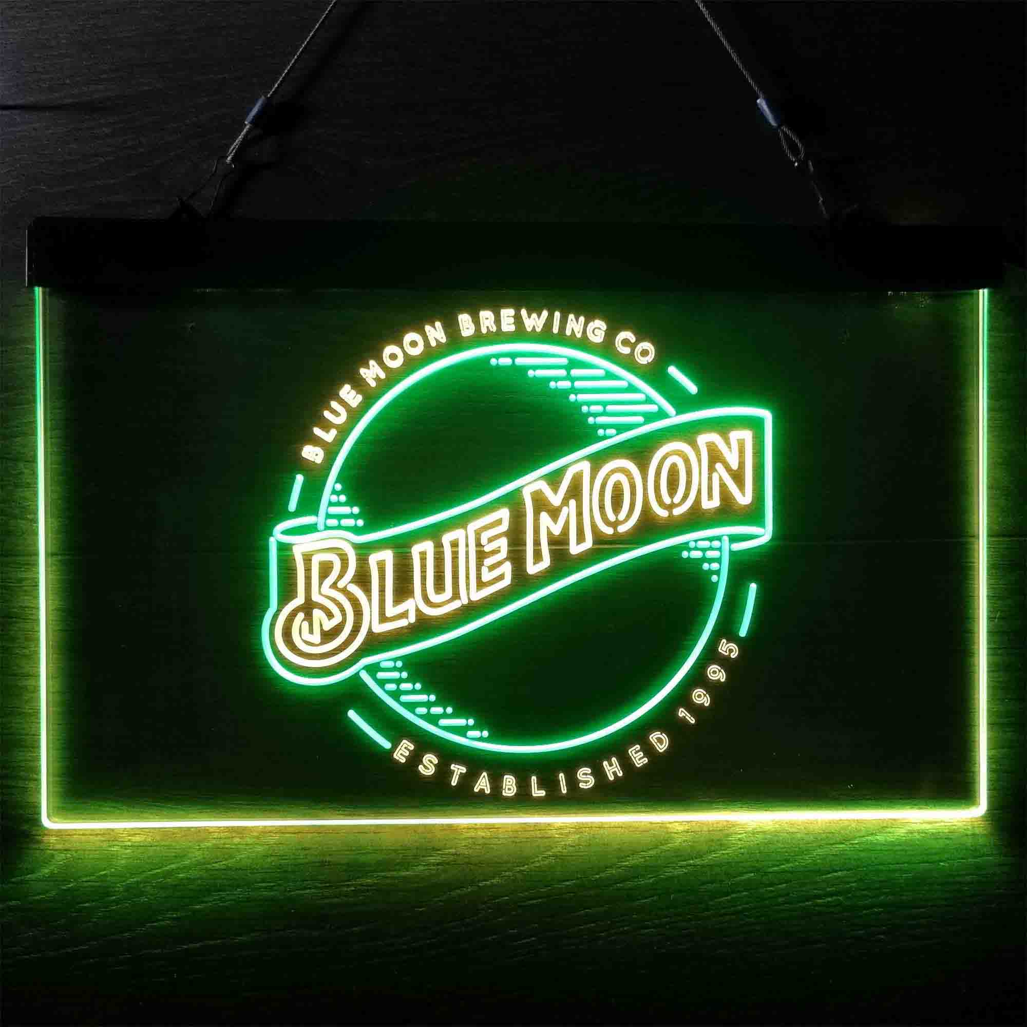 Blue Moon Brewing Company Est 1995 Neon-Like LED Sign - Image 11