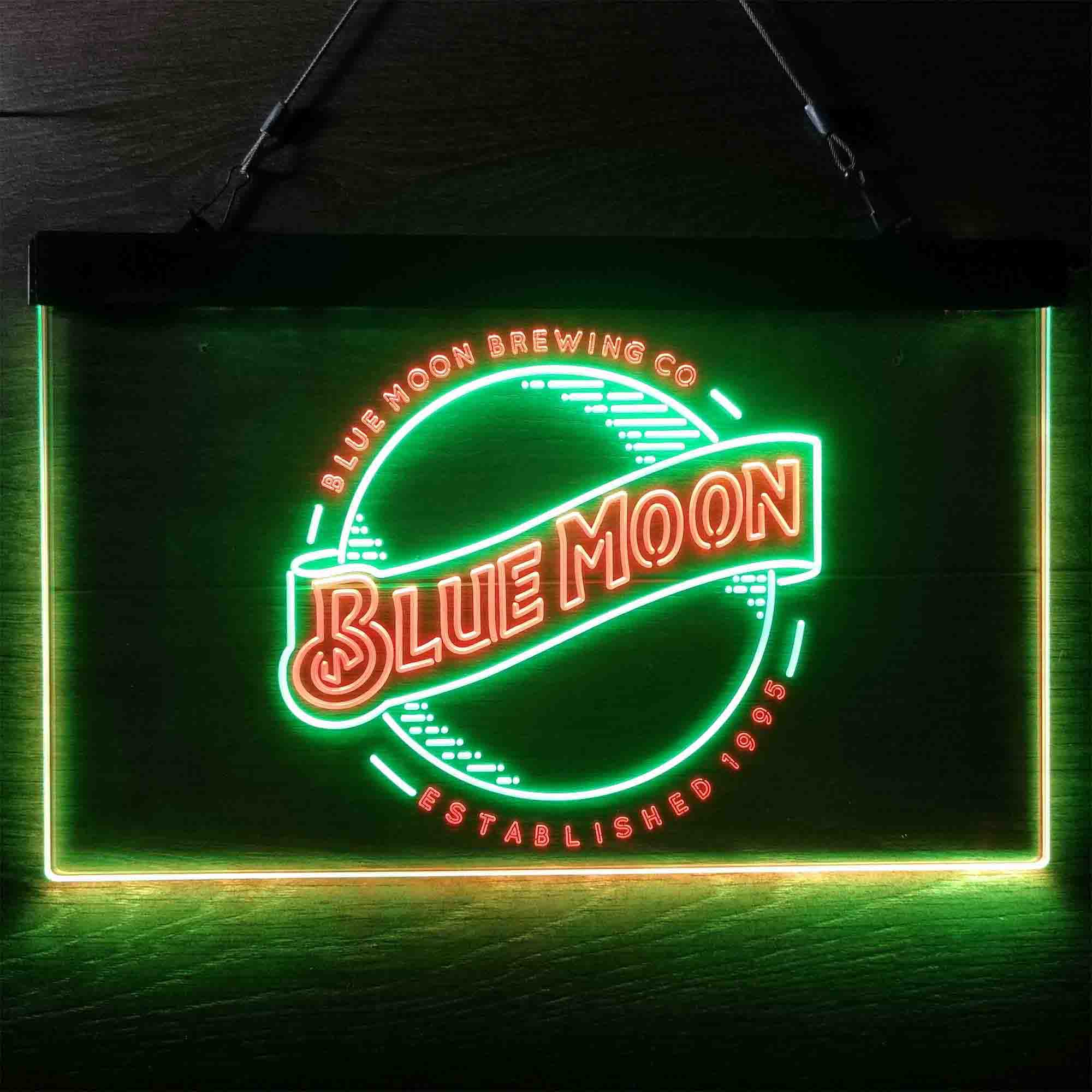 Blue Moon Brewing Company Est 1995 Neon-Like LED Sign - Image 12
