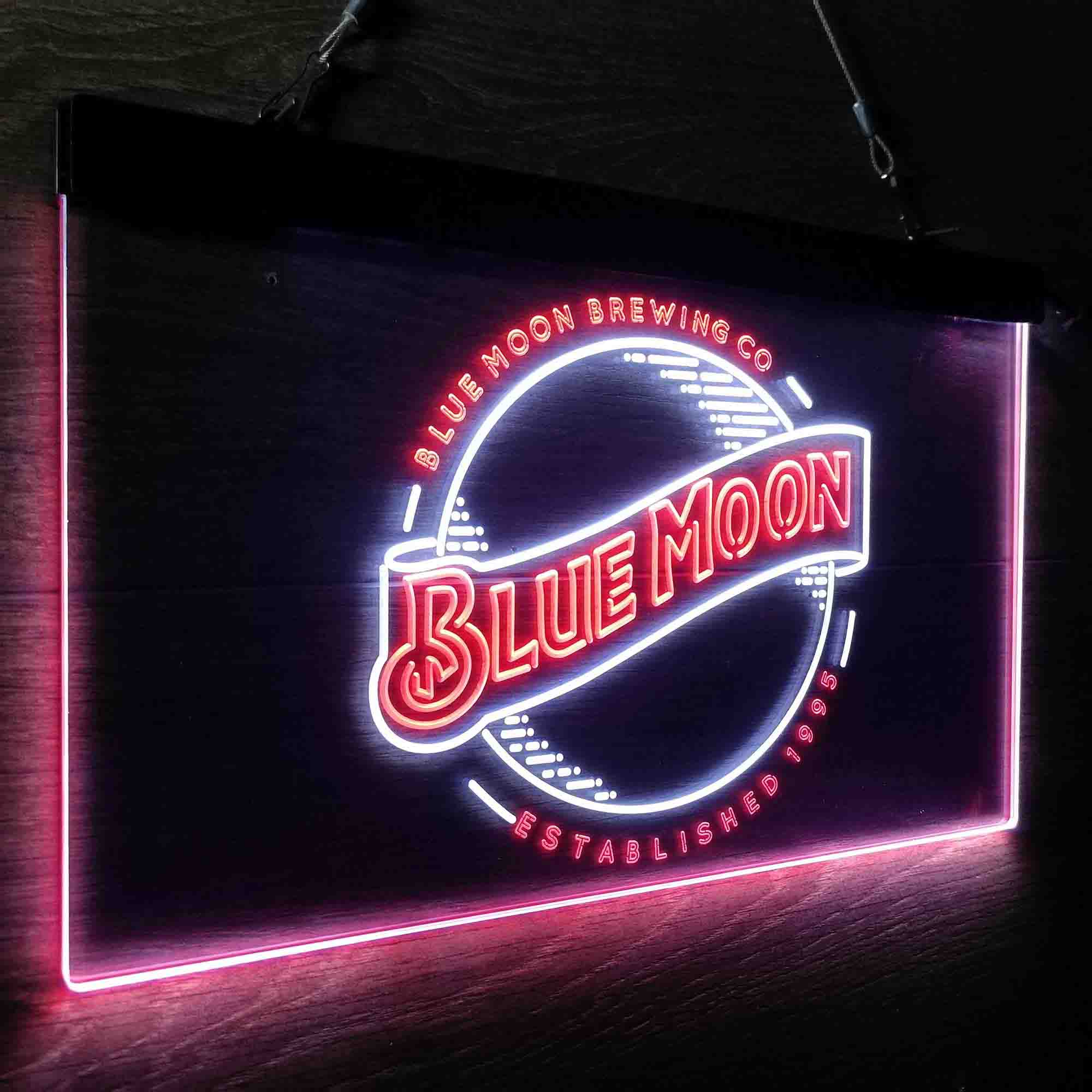 Blue Moon Brewing Company Est 1995 Neon-Like LED Sign - Image 14