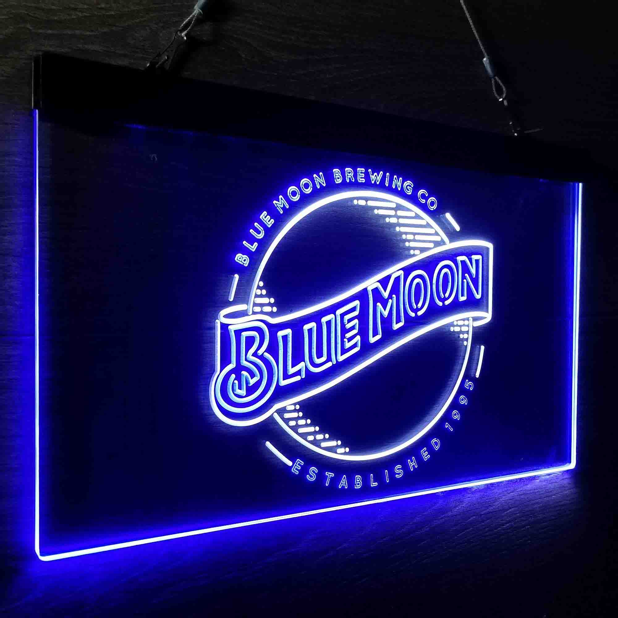 Blue Moon Brewing Company Est 1995 Neon-Like LED Sign - Image 16