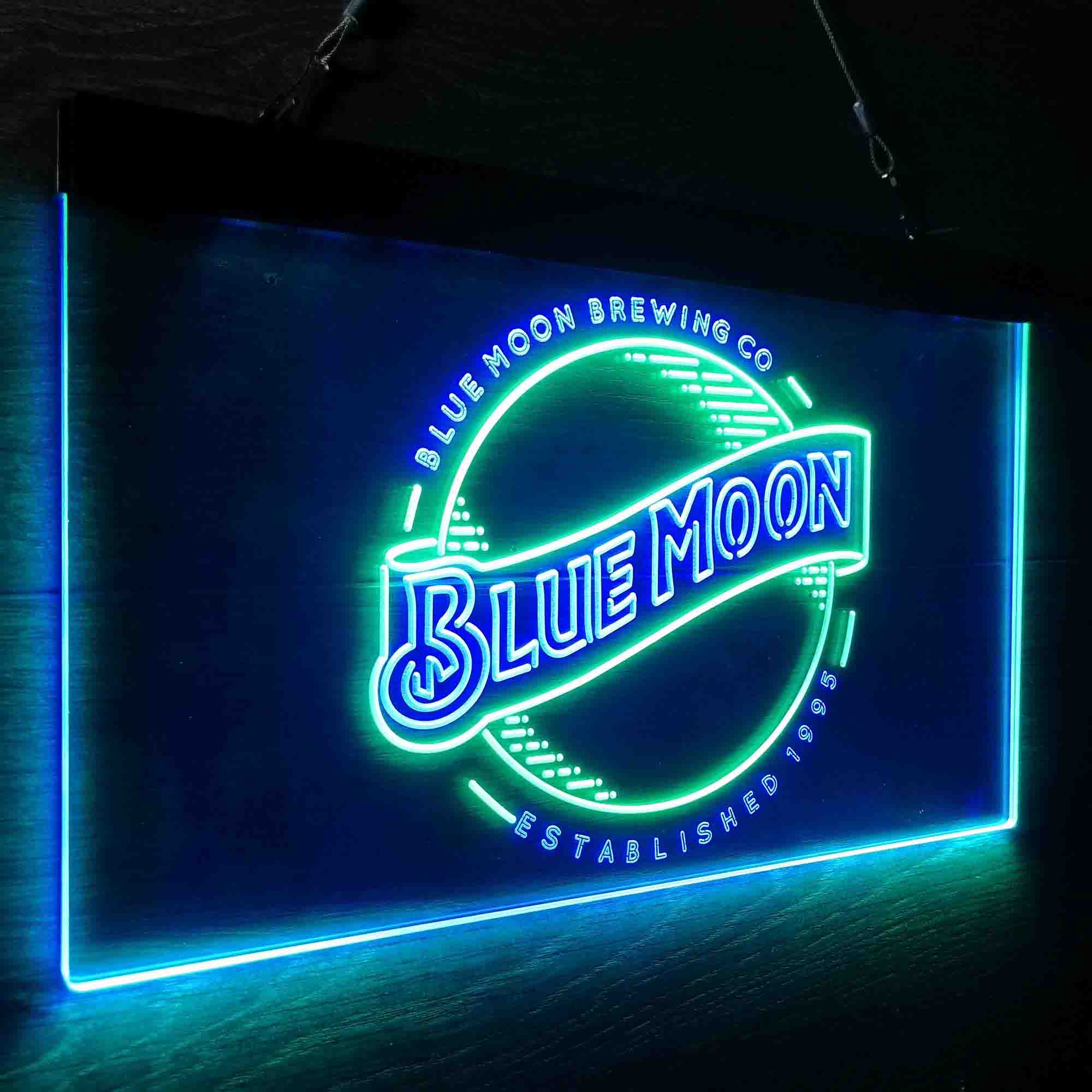Blue Moon Brewing Company Est 1995 Neon-Like LED Sign - Image 17