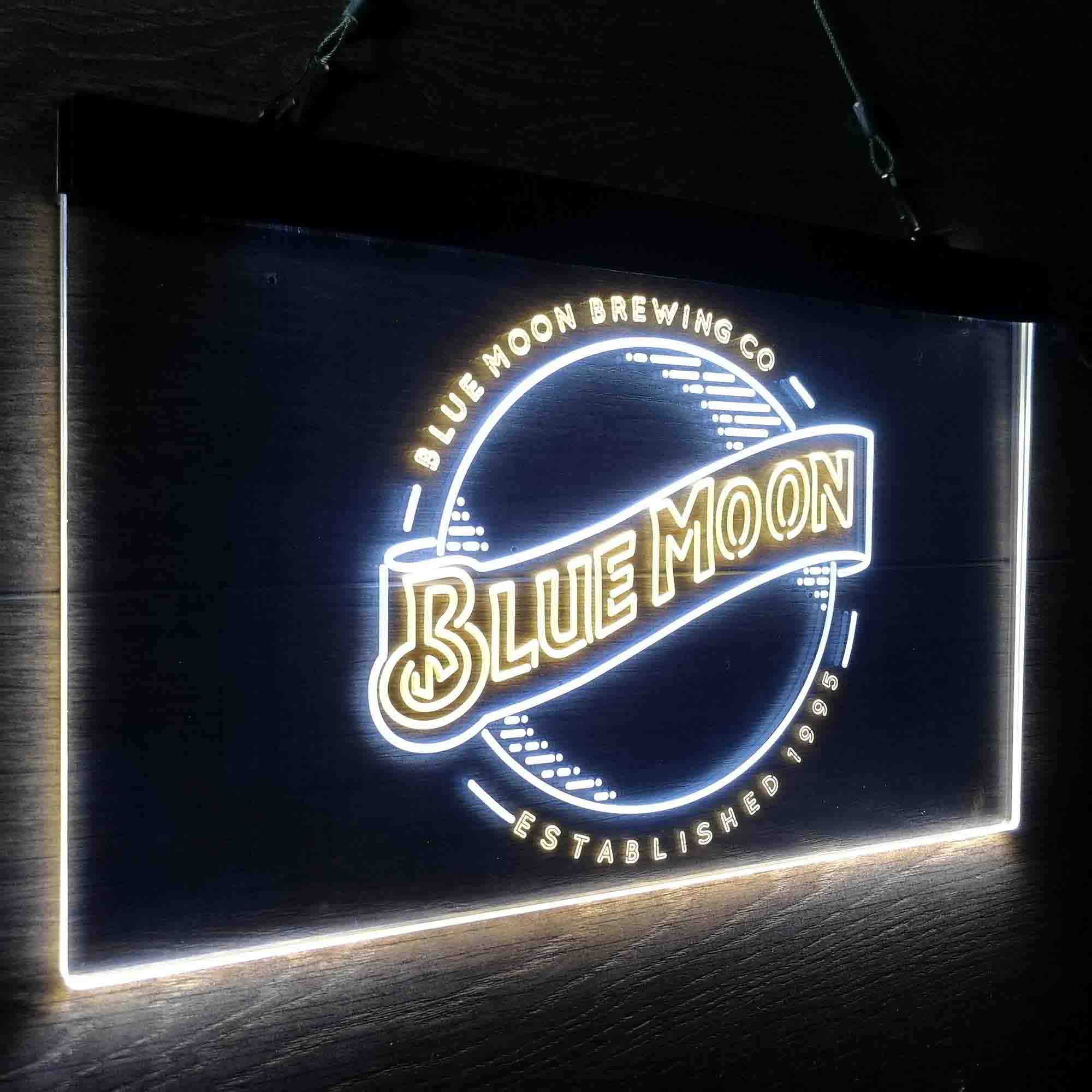 Blue Moon Brewing Company Est 1995 Neon-Like LED Sign - Image 18