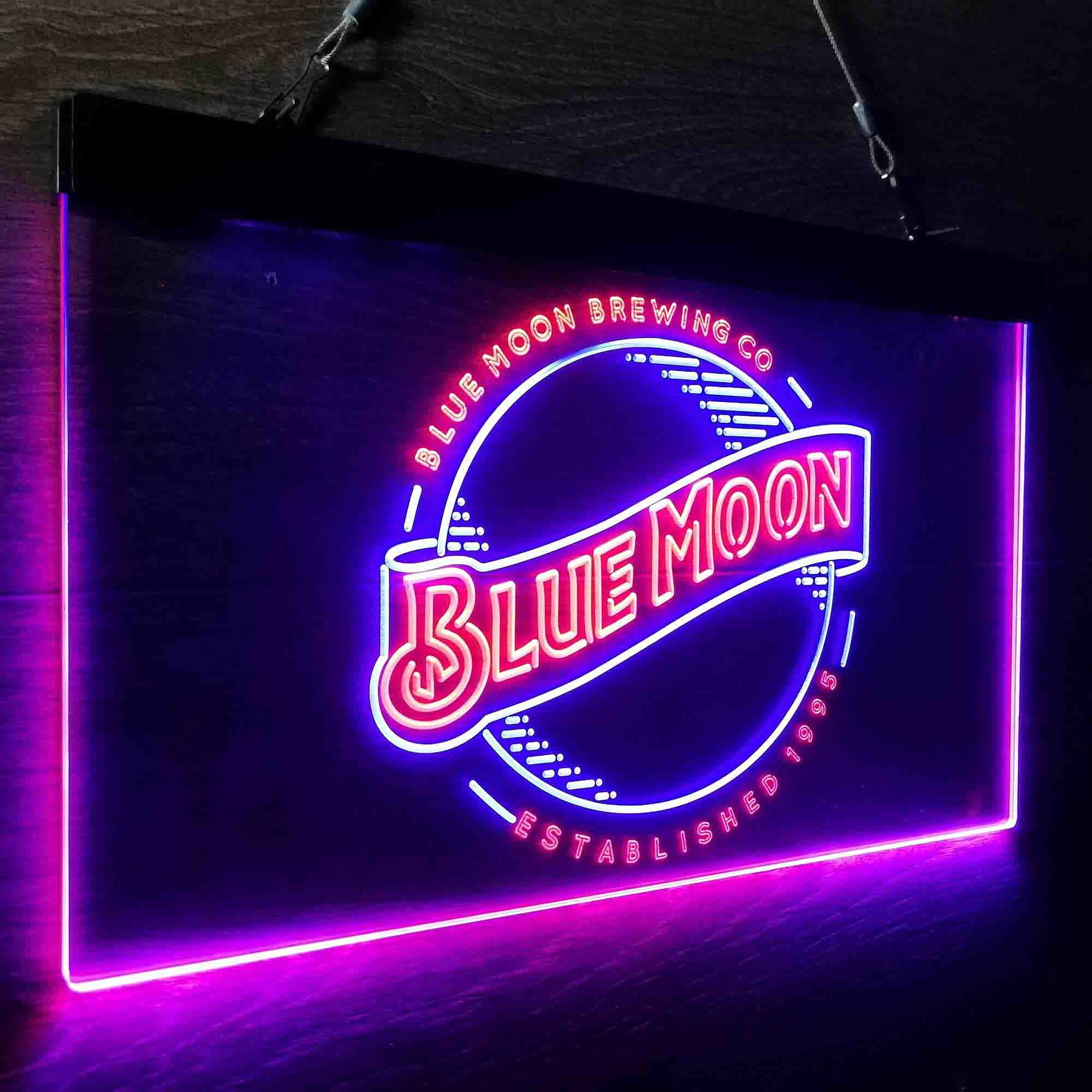 Blue Moon Brewing Company Est 1995 Neon-Like LED Sign - Image 19
