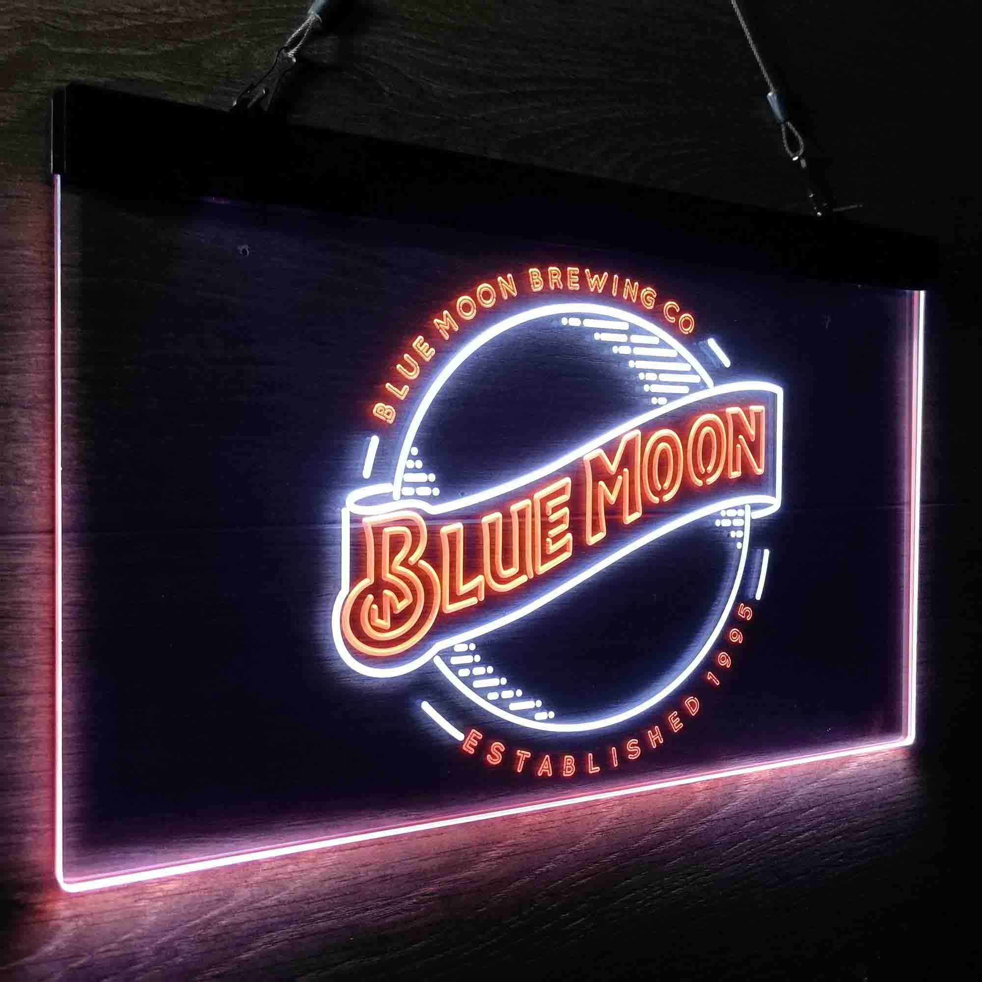 Blue Moon Brewing Company Est 1995 Neon-Like LED Sign - Image 23