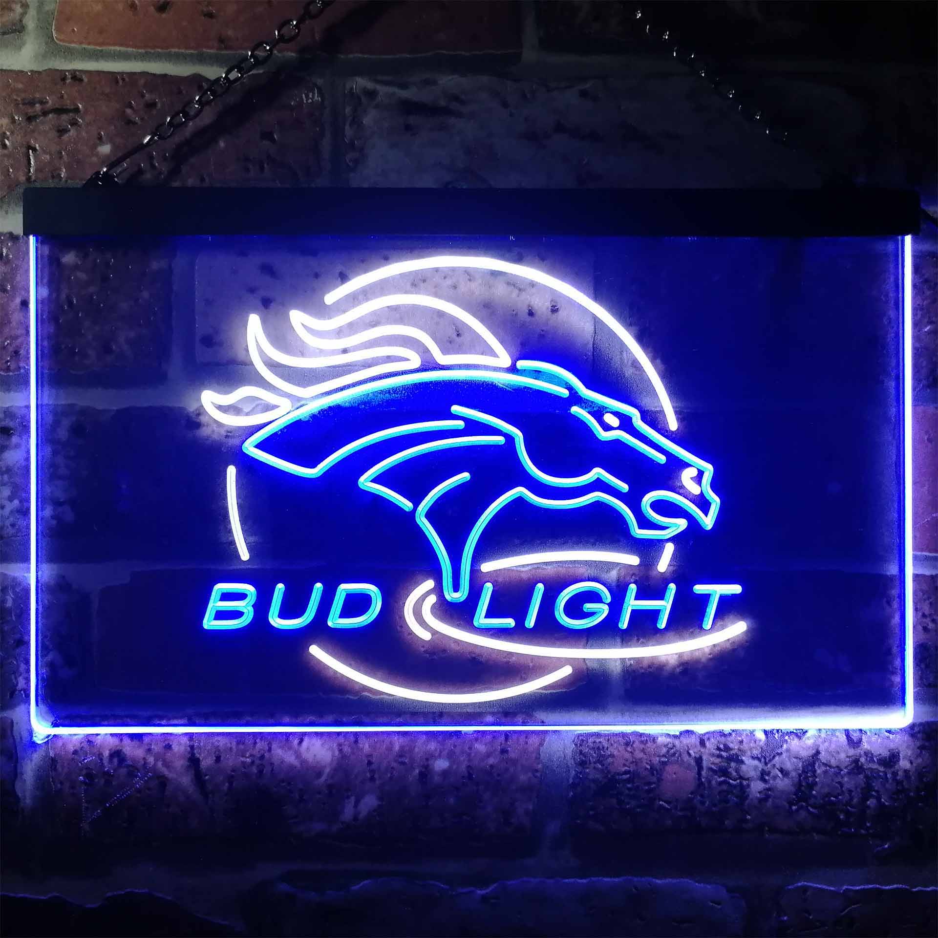 Denver Broncos Bud Light LED Neon Sign - Image 11