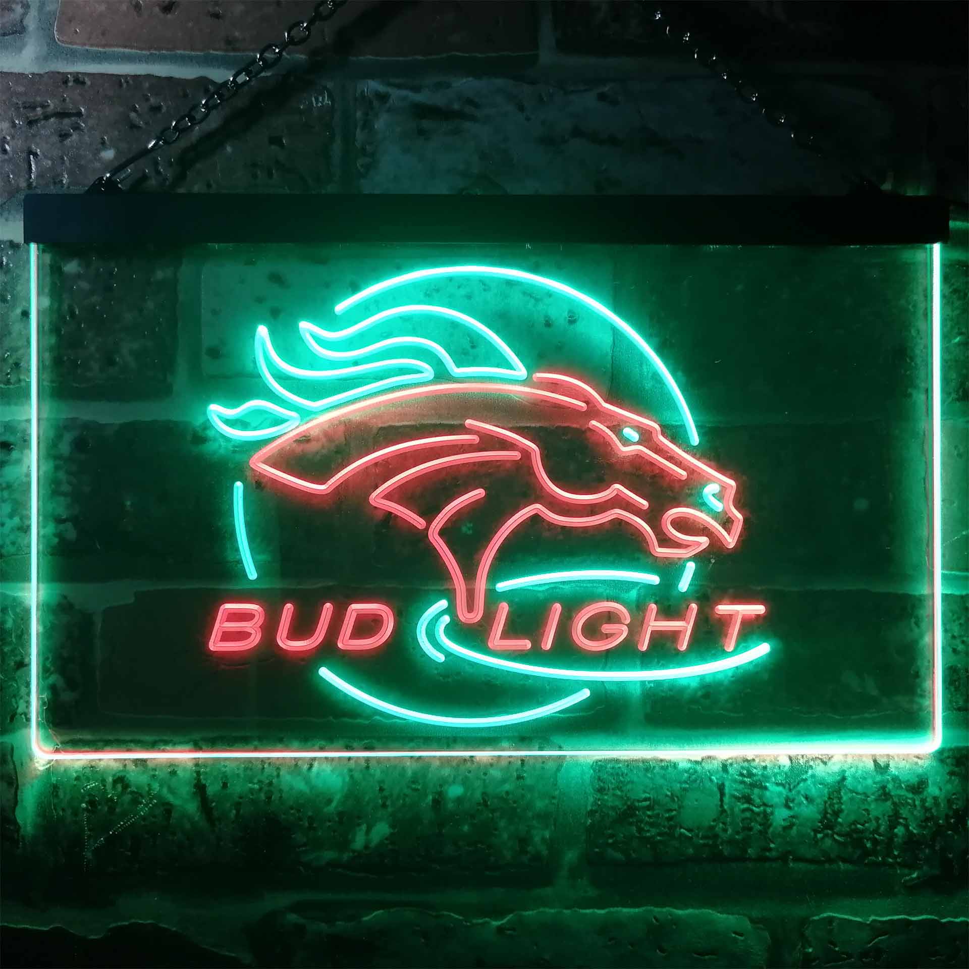 Denver Broncos Bud Light LED Neon Sign - Image 13