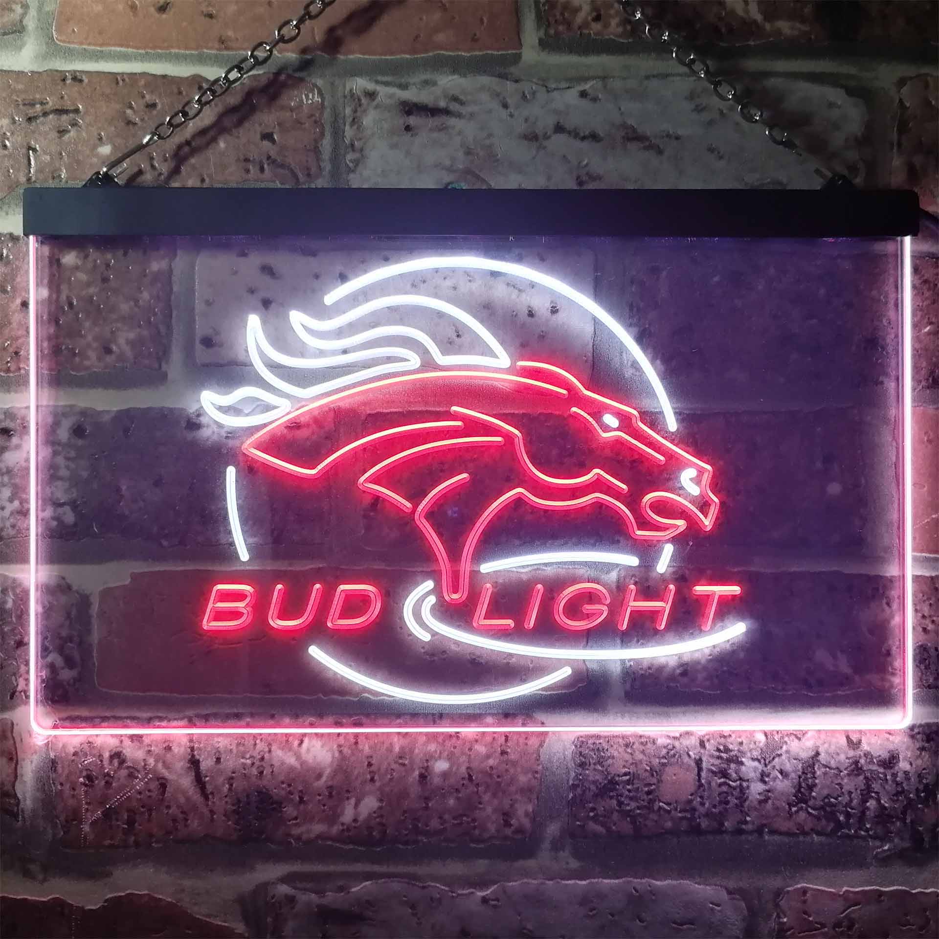 Denver Broncos Bud Light LED Neon Sign - Image 5