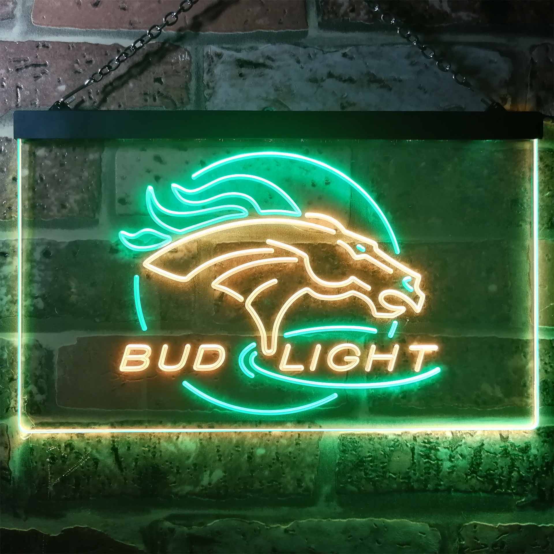 Denver Broncos Bud Light LED Neon Sign - Image 8