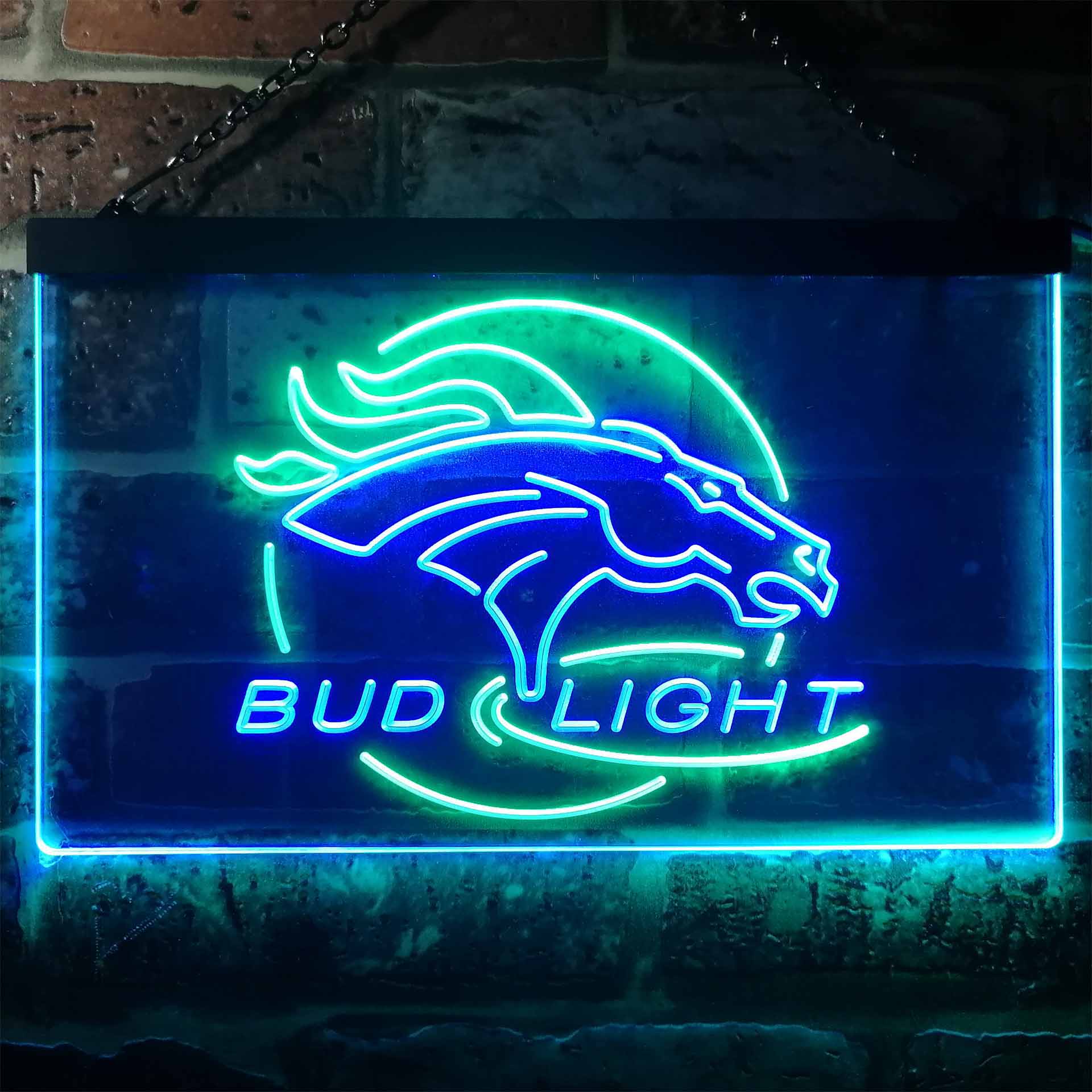 Denver Broncos Bud Light LED Neon Sign - Image 9