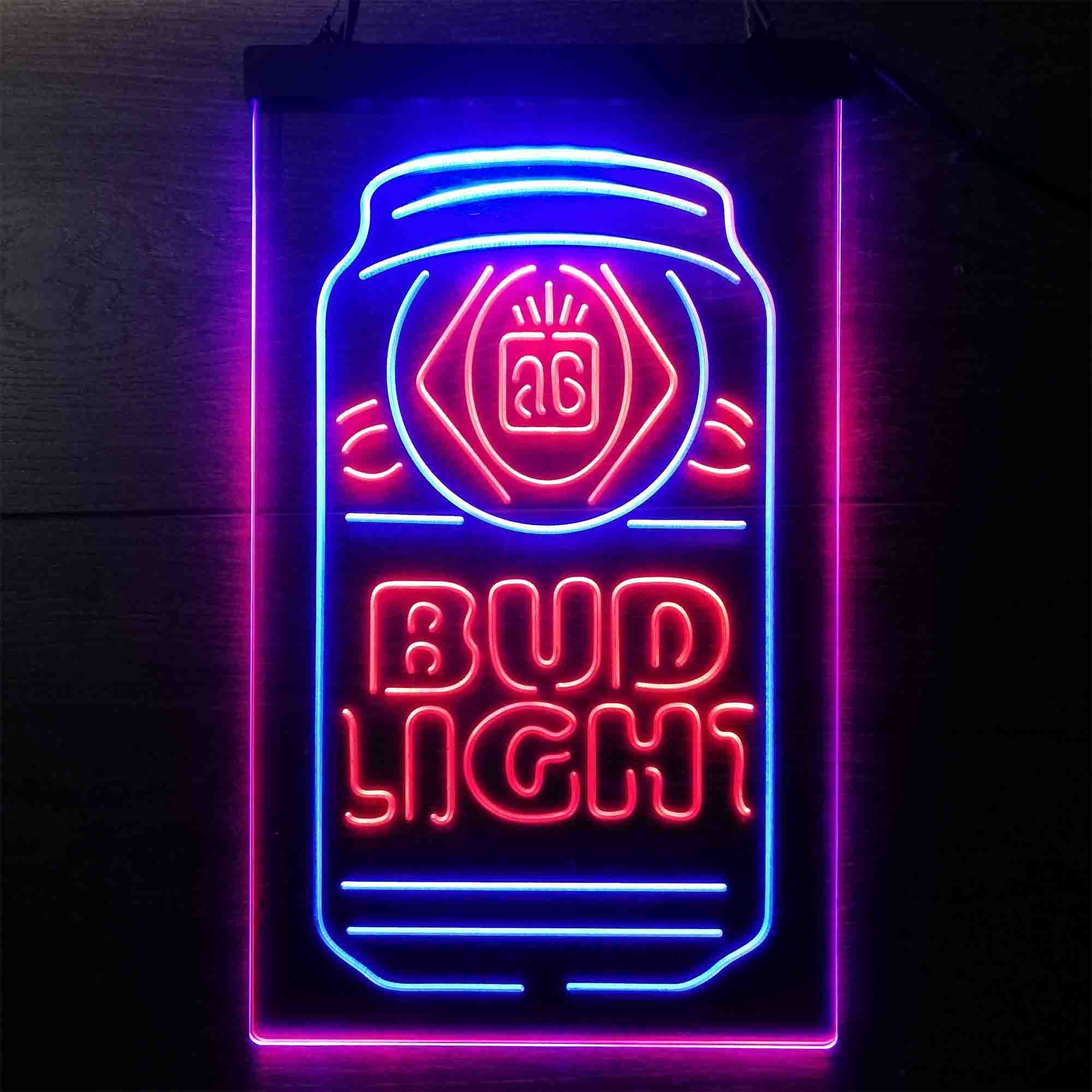 Bud Light Bottle Vertical Beer Neon-Like LED Sign - Image 3