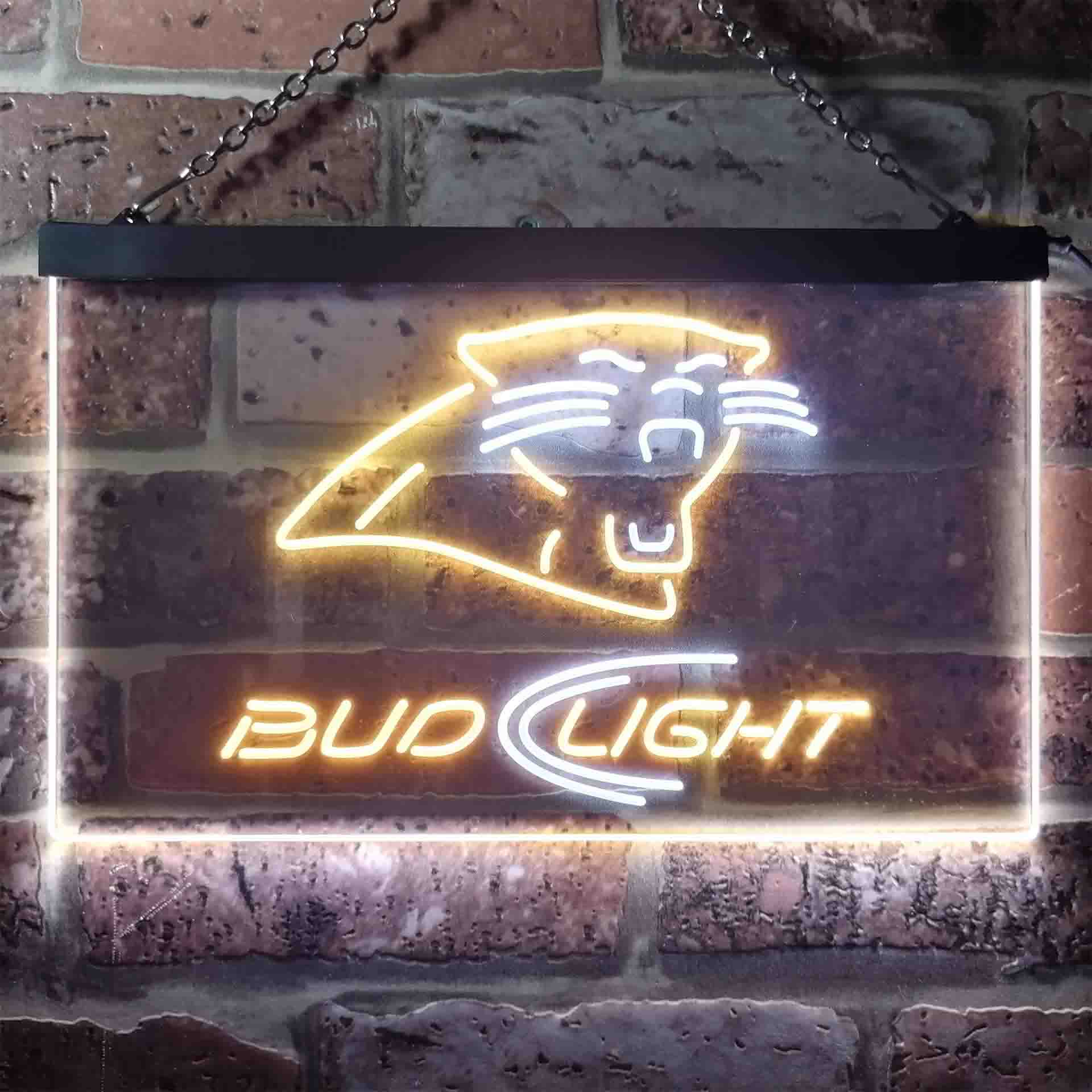 Carolina Panthers Bud Light LED Neon Sign - Image 3