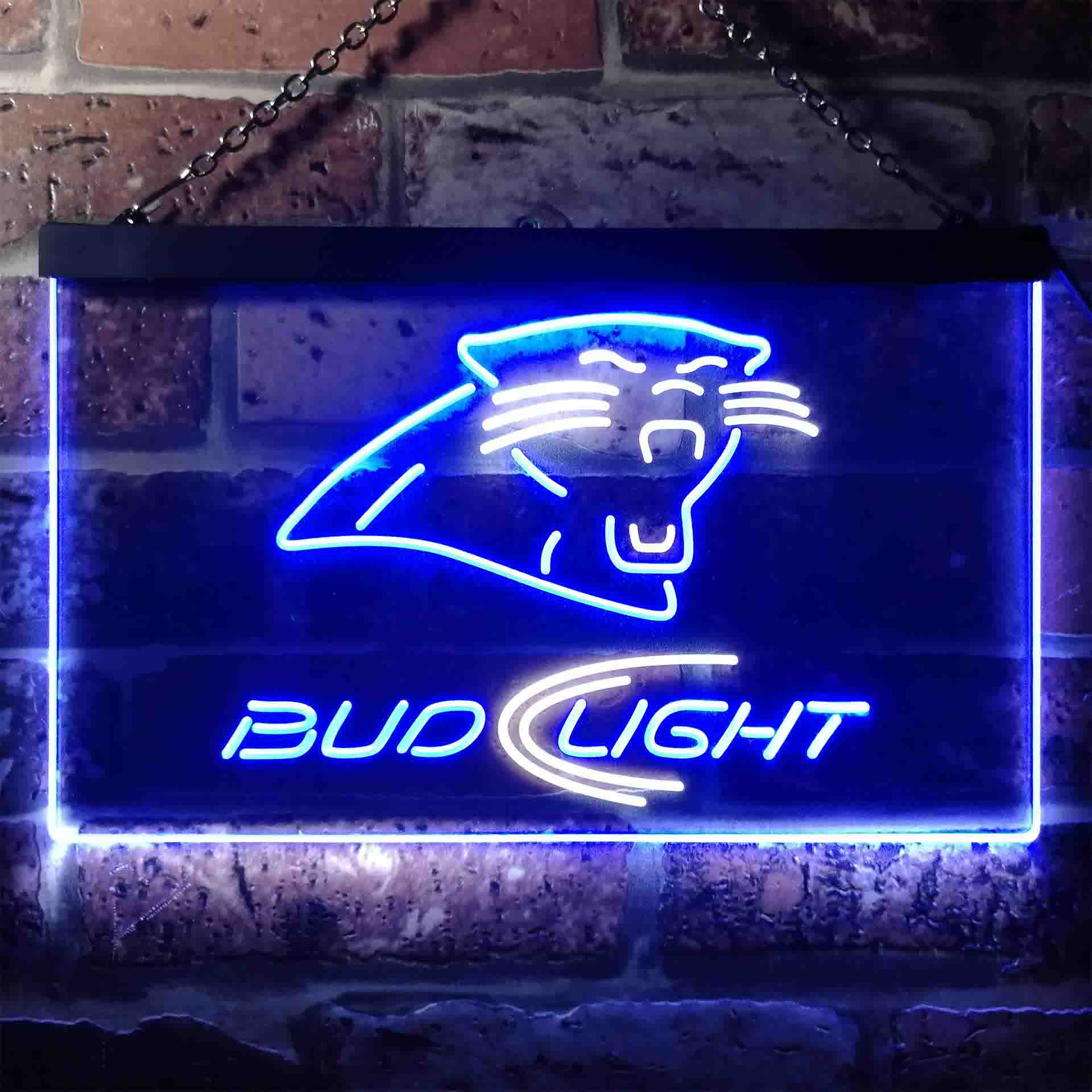 Carolina Panthers Bud Light LED Neon Sign - Image 4