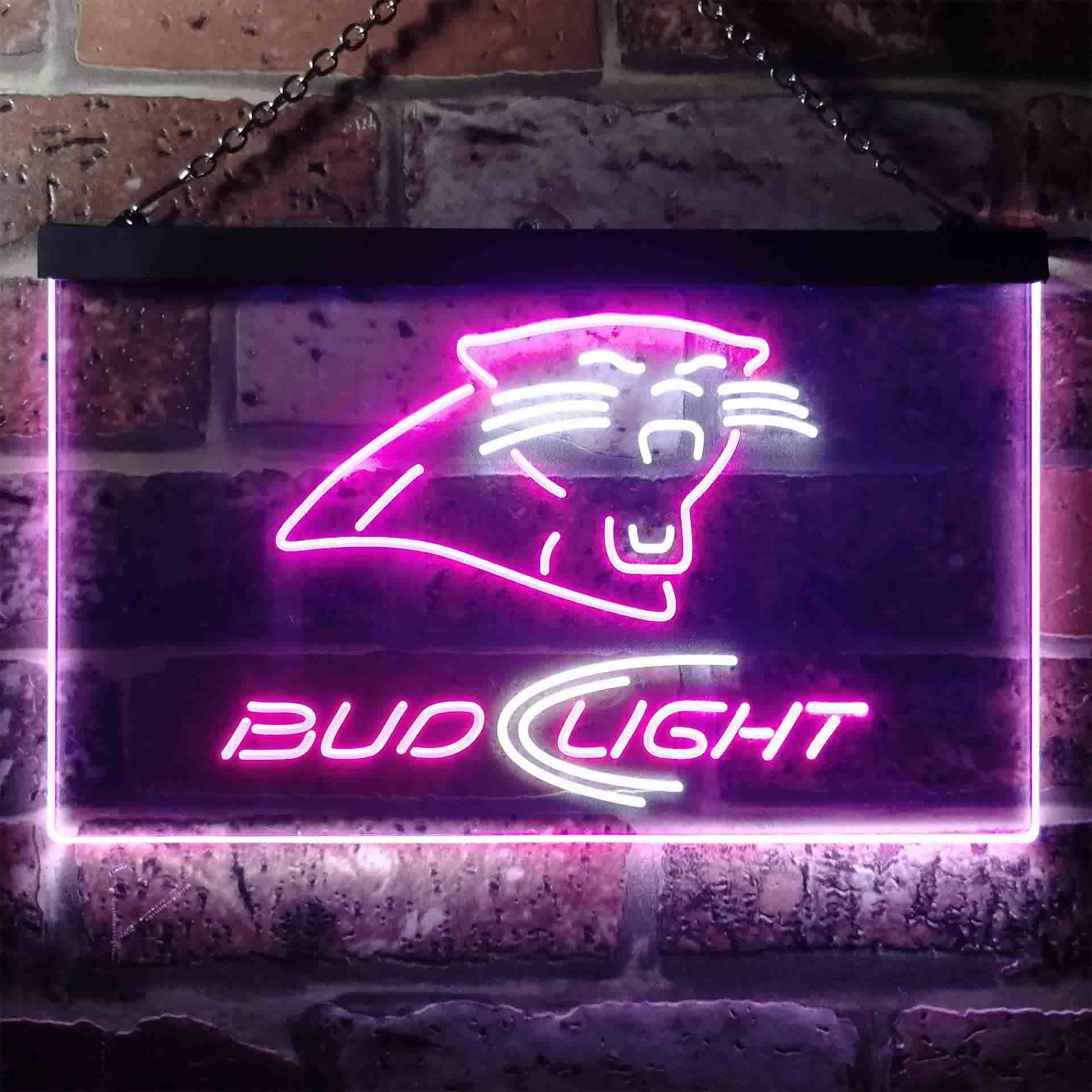 Carolina Panthers Bud Light LED Neon Sign - Image 6