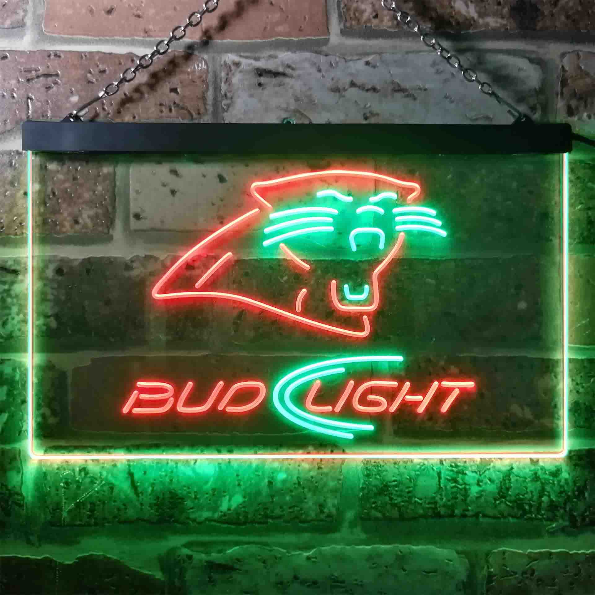 Carolina Panthers Bud Light LED Neon Sign - Image 8