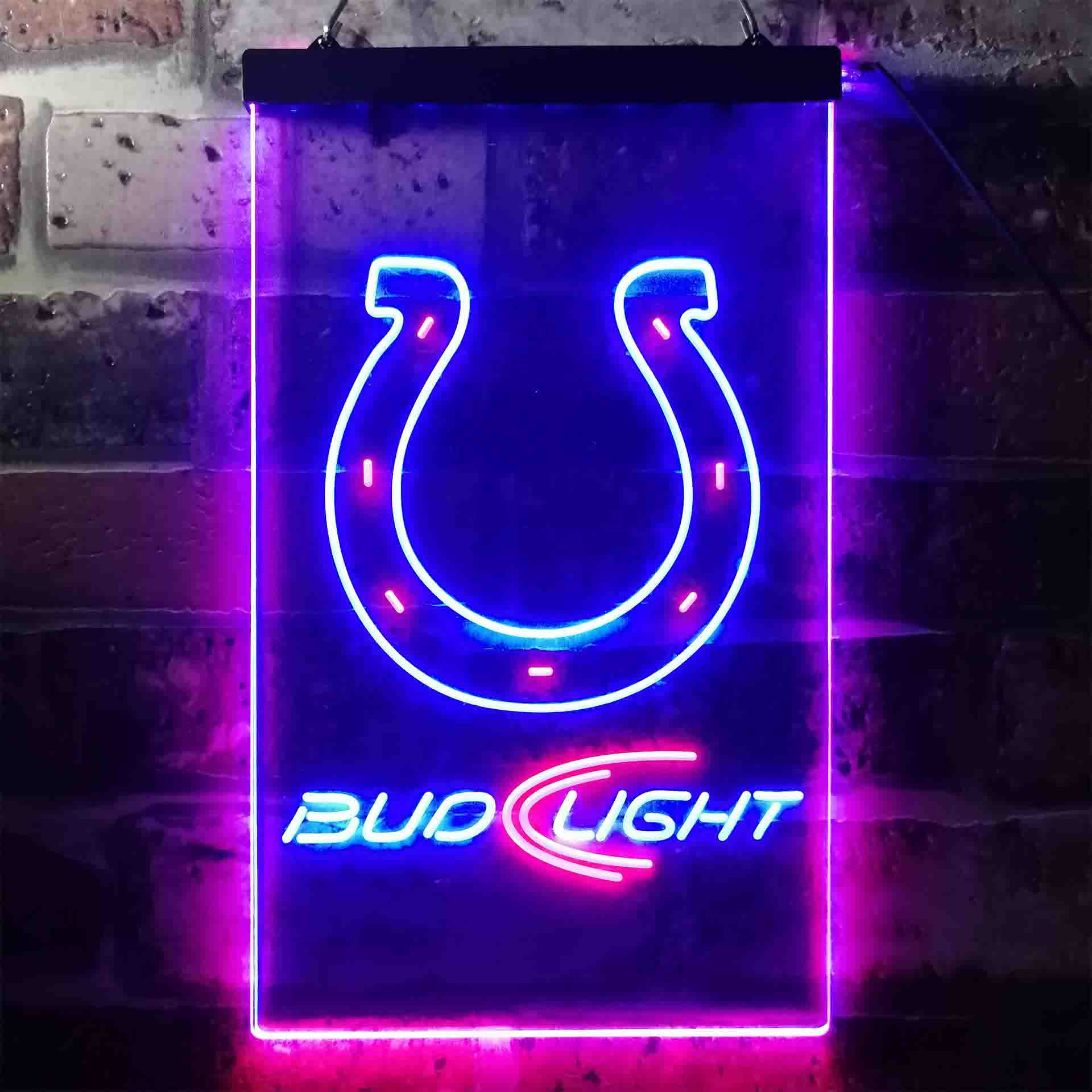 Indianapolis Colts Bud Light LED Neon Sign - Image 8