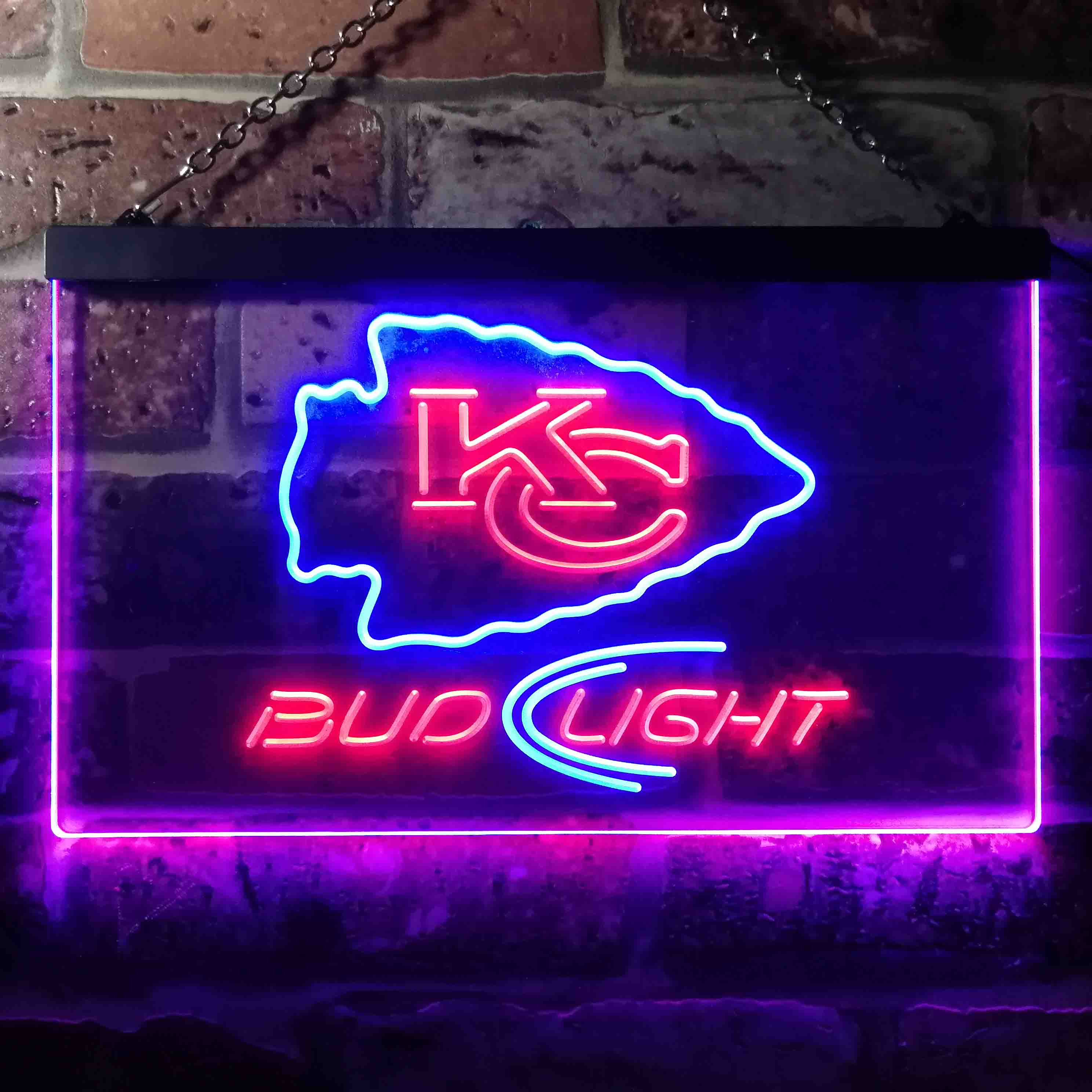 Kansas City Chiefs Bud Light LED Neon Sign - Image 12