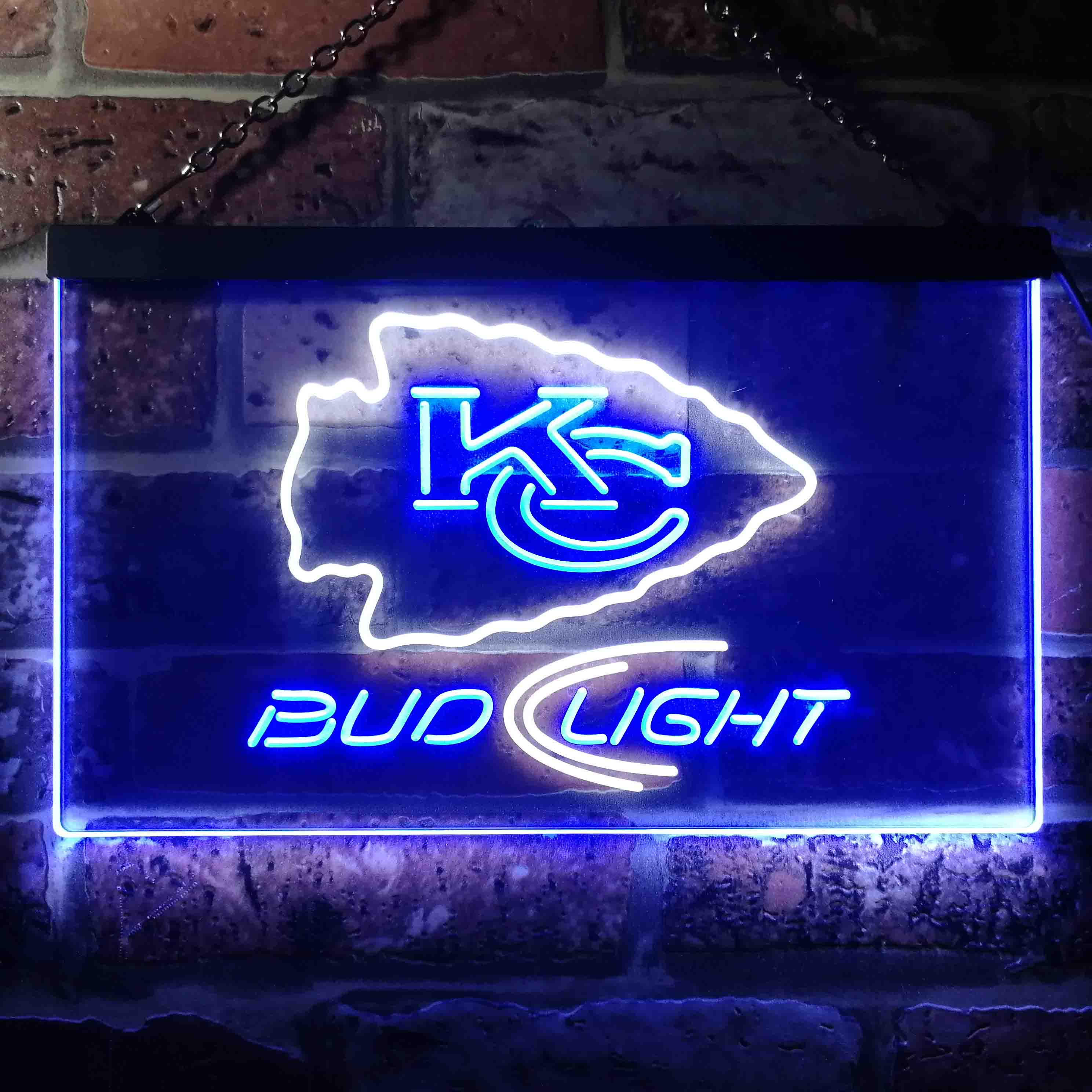 Kansas City Chiefs Bud Light LED Neon Sign - Image 13