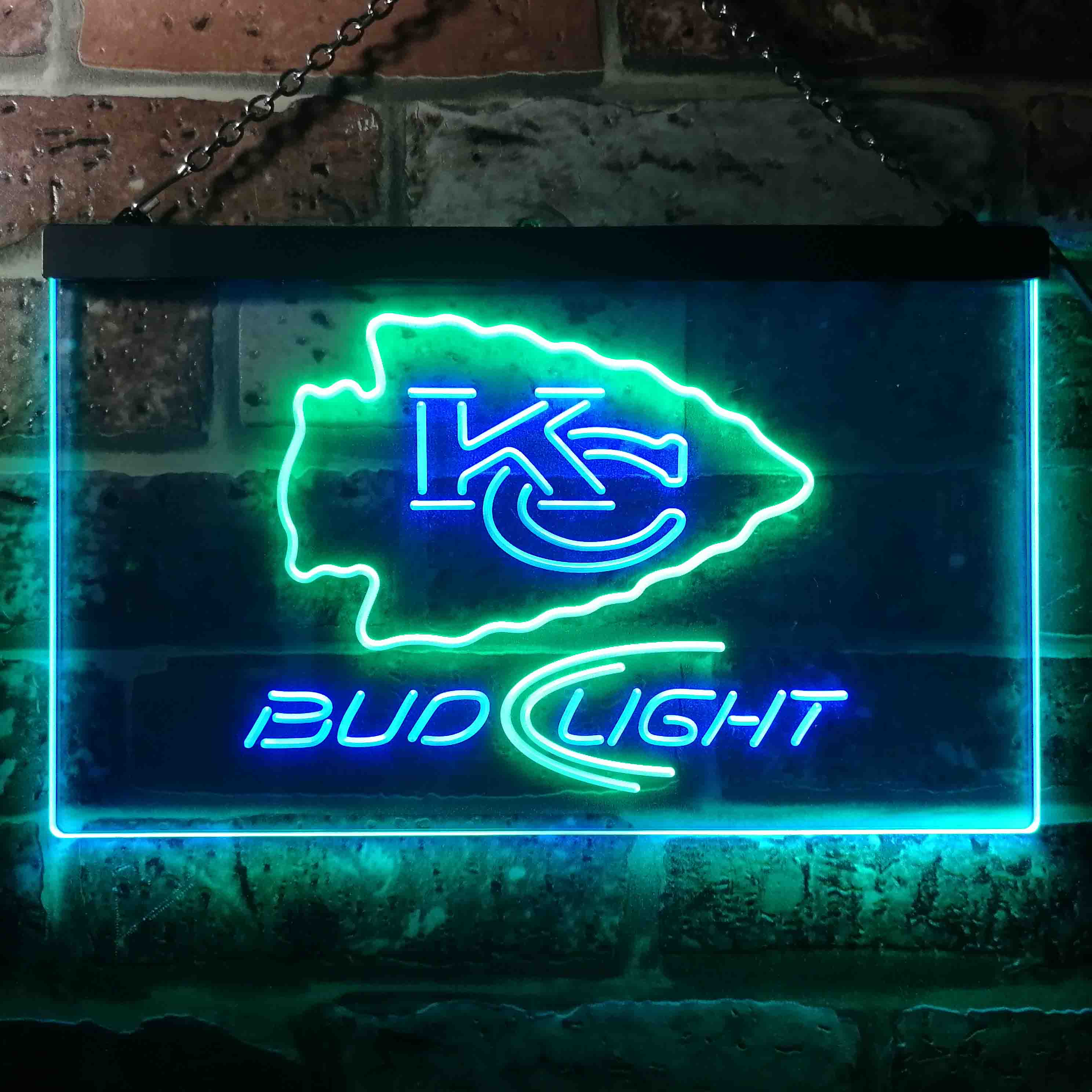 Kansas City Chiefs Bud Light LED Neon Sign - Image 3
