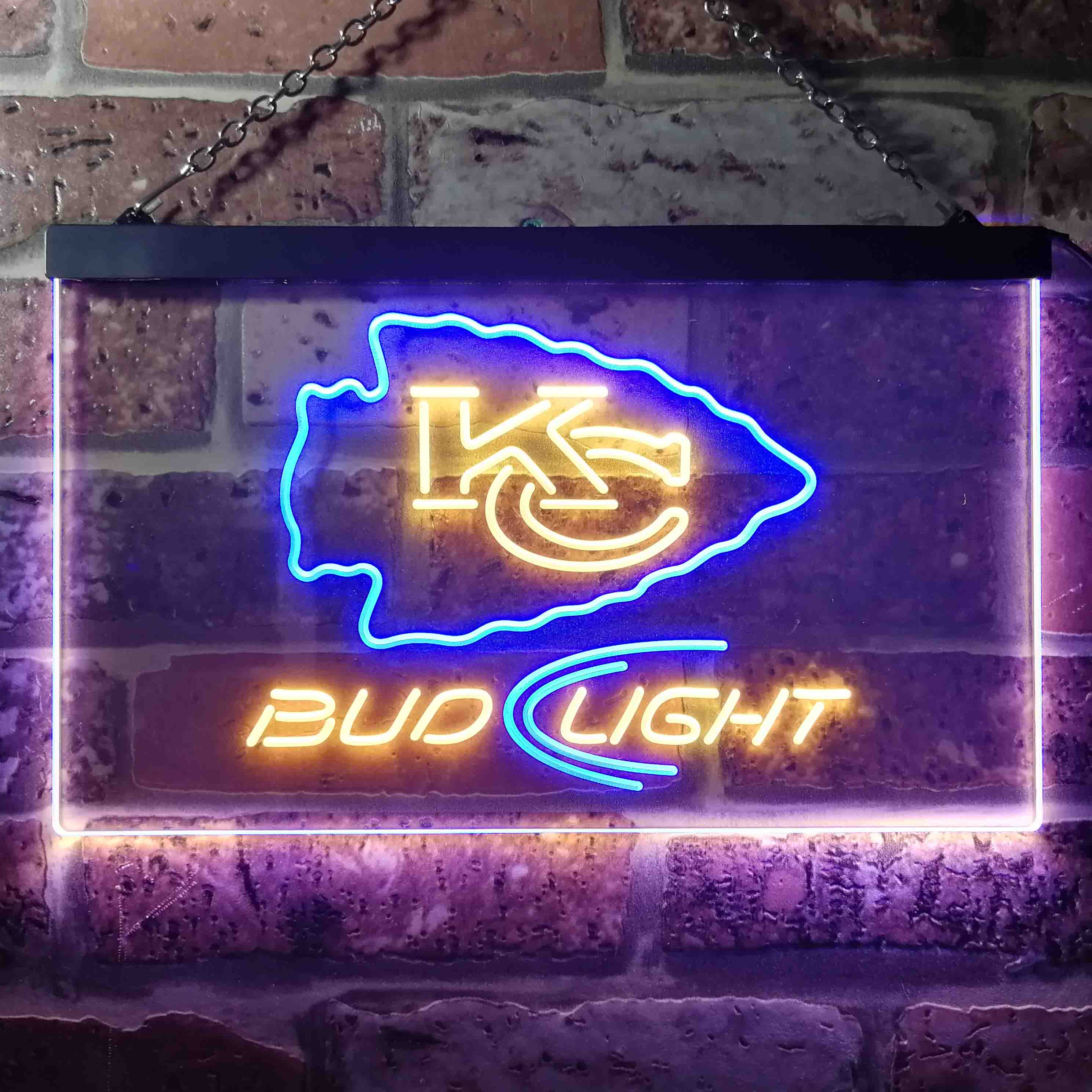 Kansas City Chiefs Bud Light LED Neon Sign - Image 7