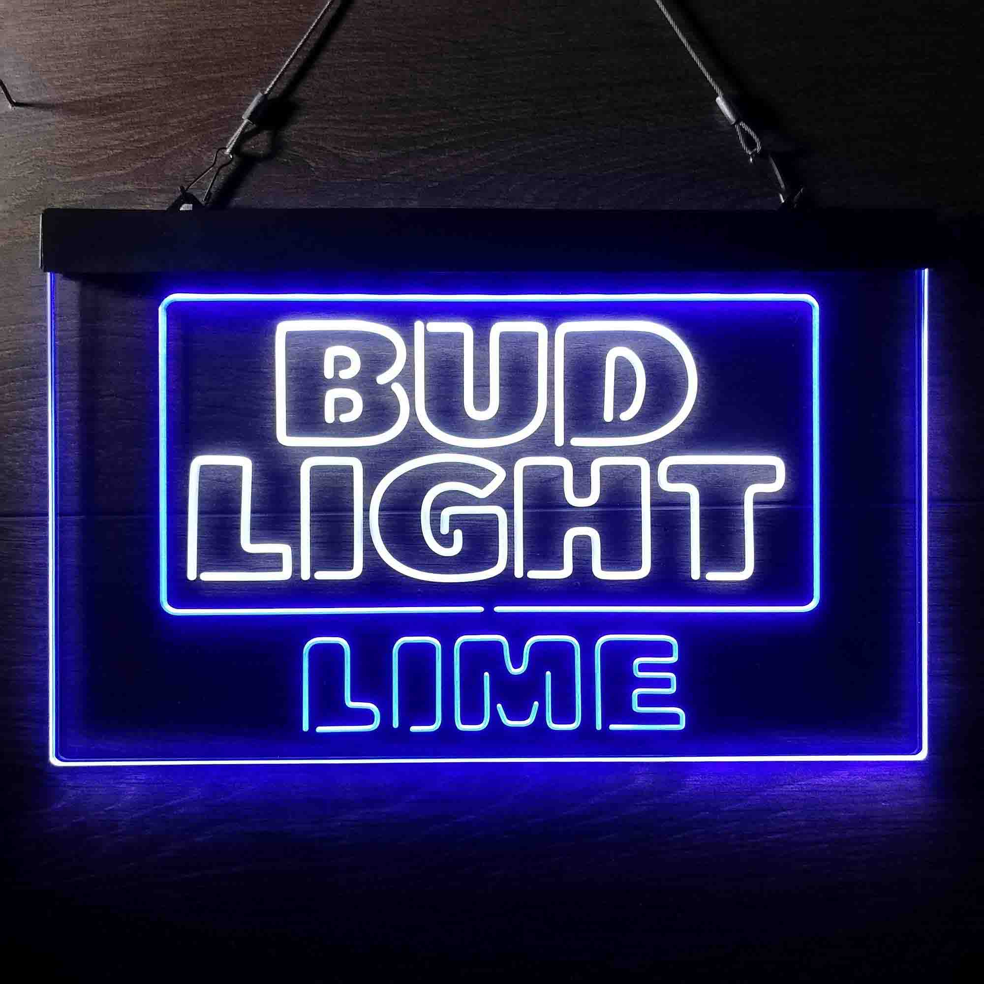 Bud Light Lime Home Bar Neon Light LED Sign - Image 10
