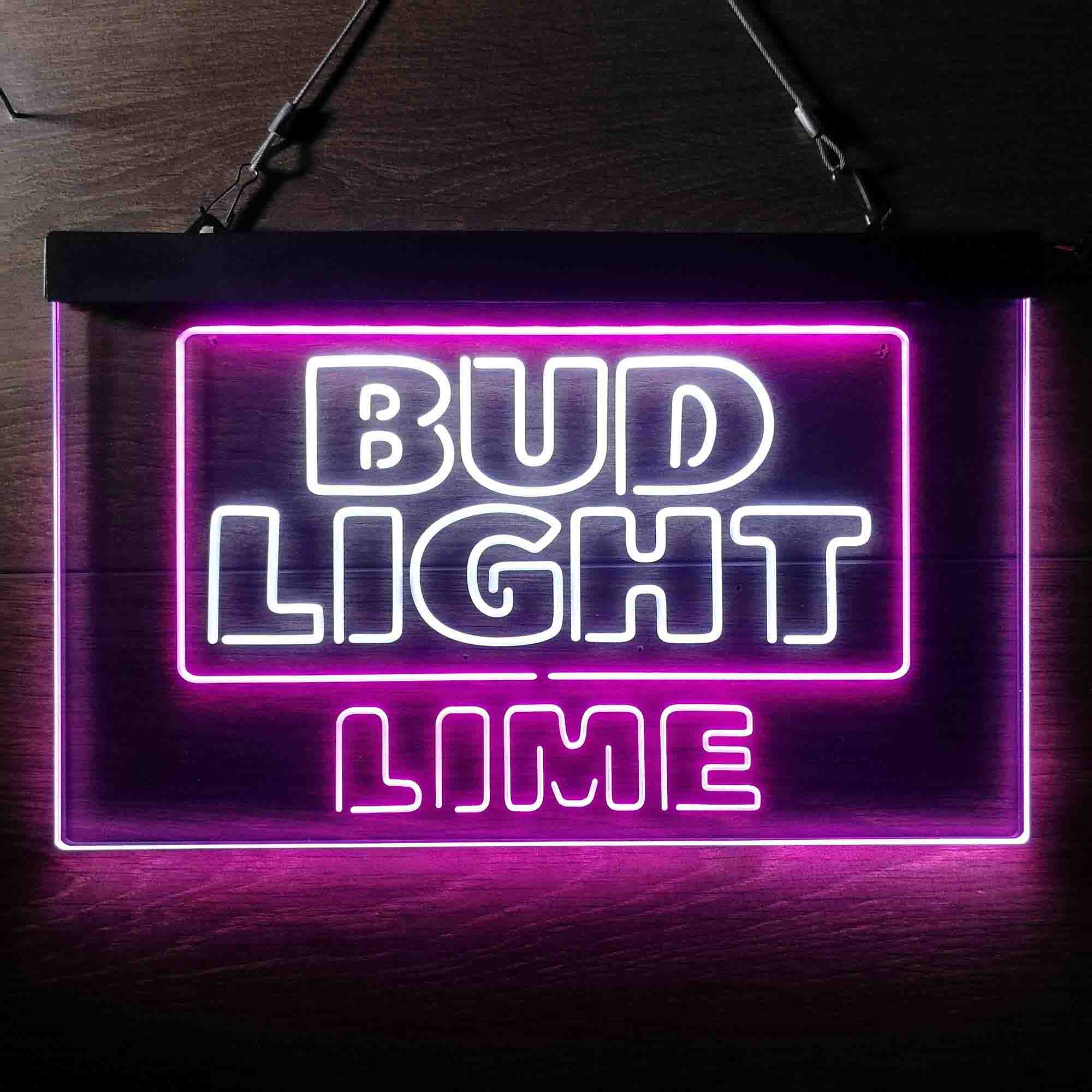 Bud Light Lime Home Bar Neon Light LED Sign - Image 12