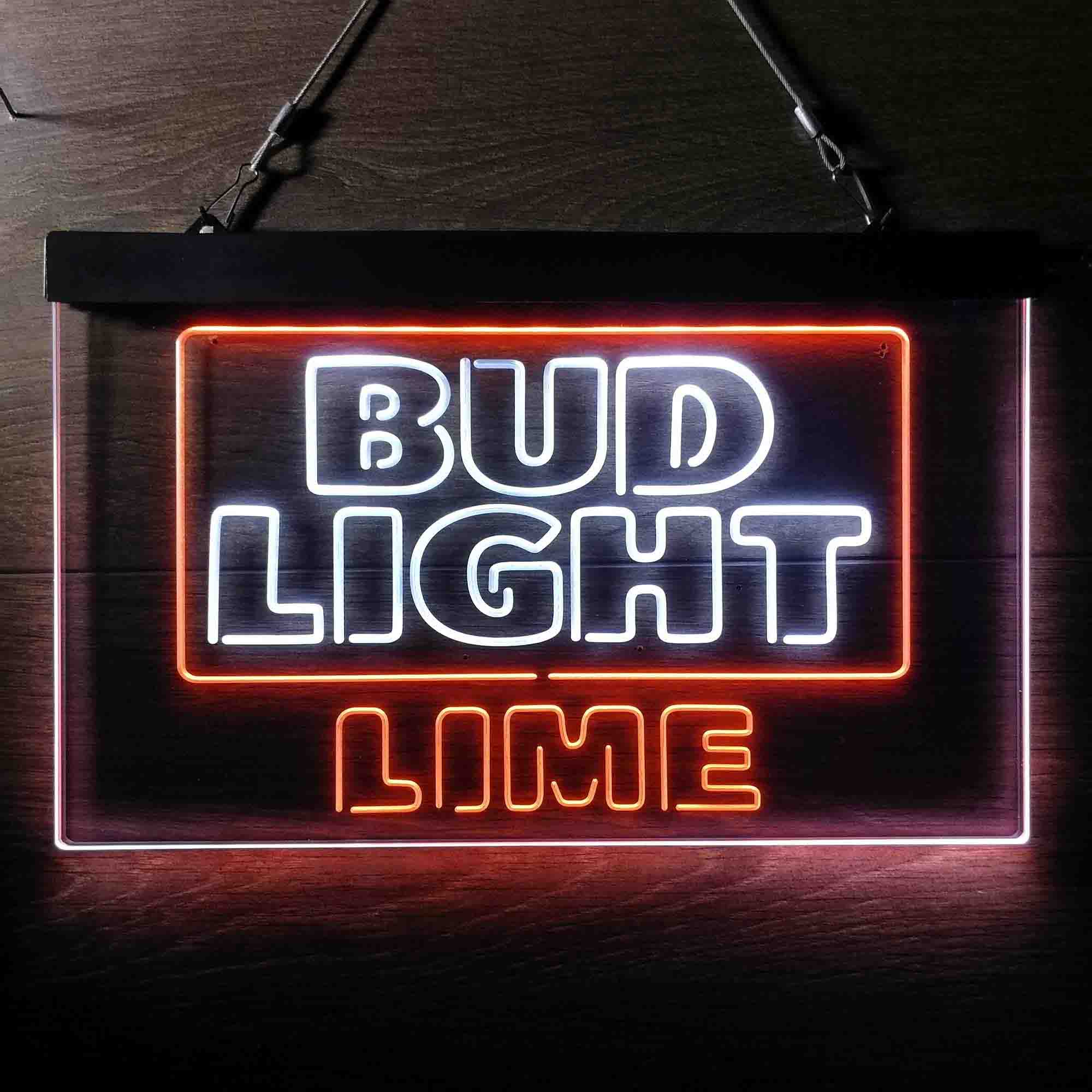 Bud Light Lime Home Bar Neon Light LED Sign - Image 4