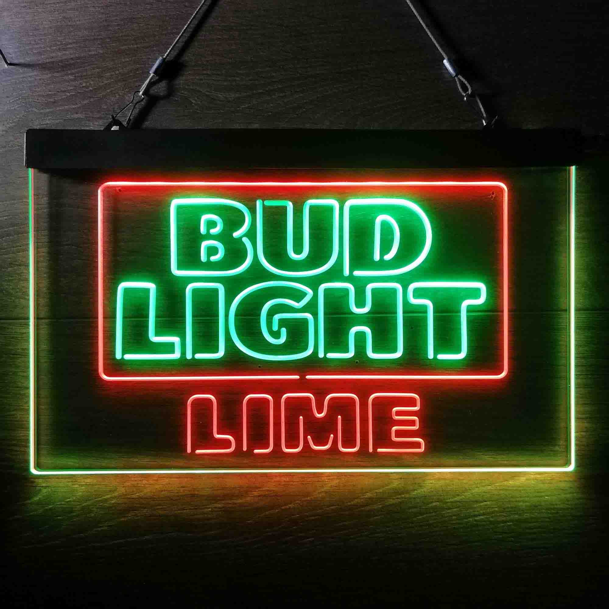 Bud Light Lime Home Bar Neon Light LED Sign - Image 5