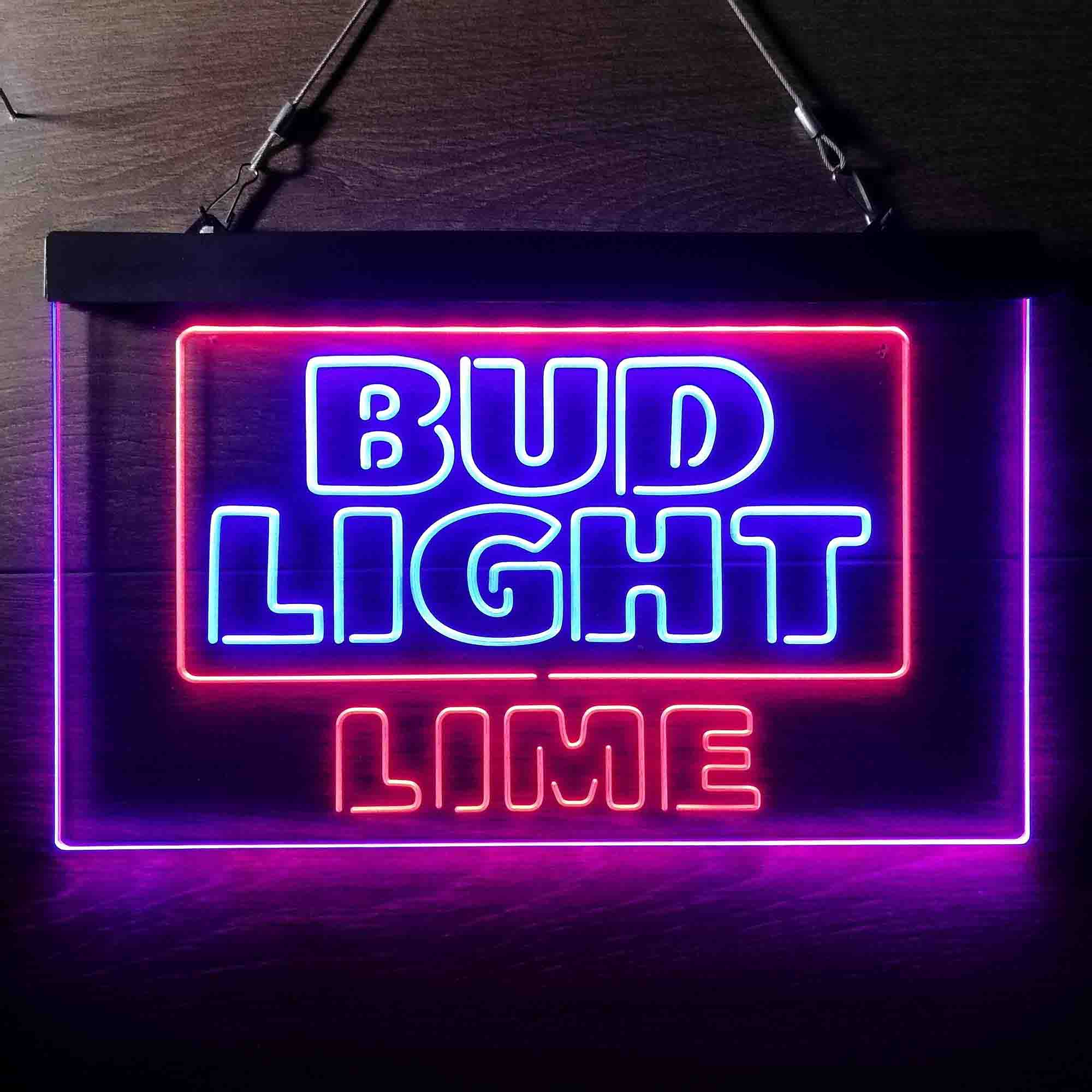 Bud Light Lime Home Bar Neon Light LED Sign - Image 8