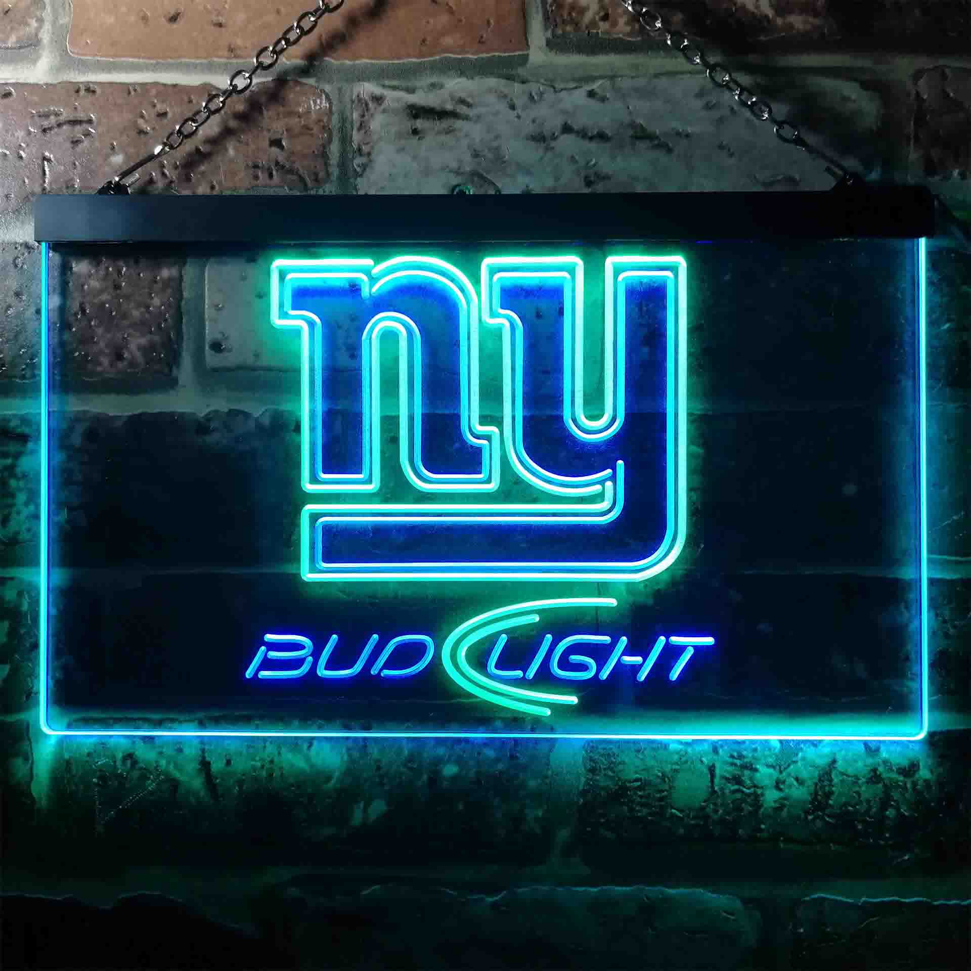 New York Giants Bud Light LED Neon Sign - Image 3