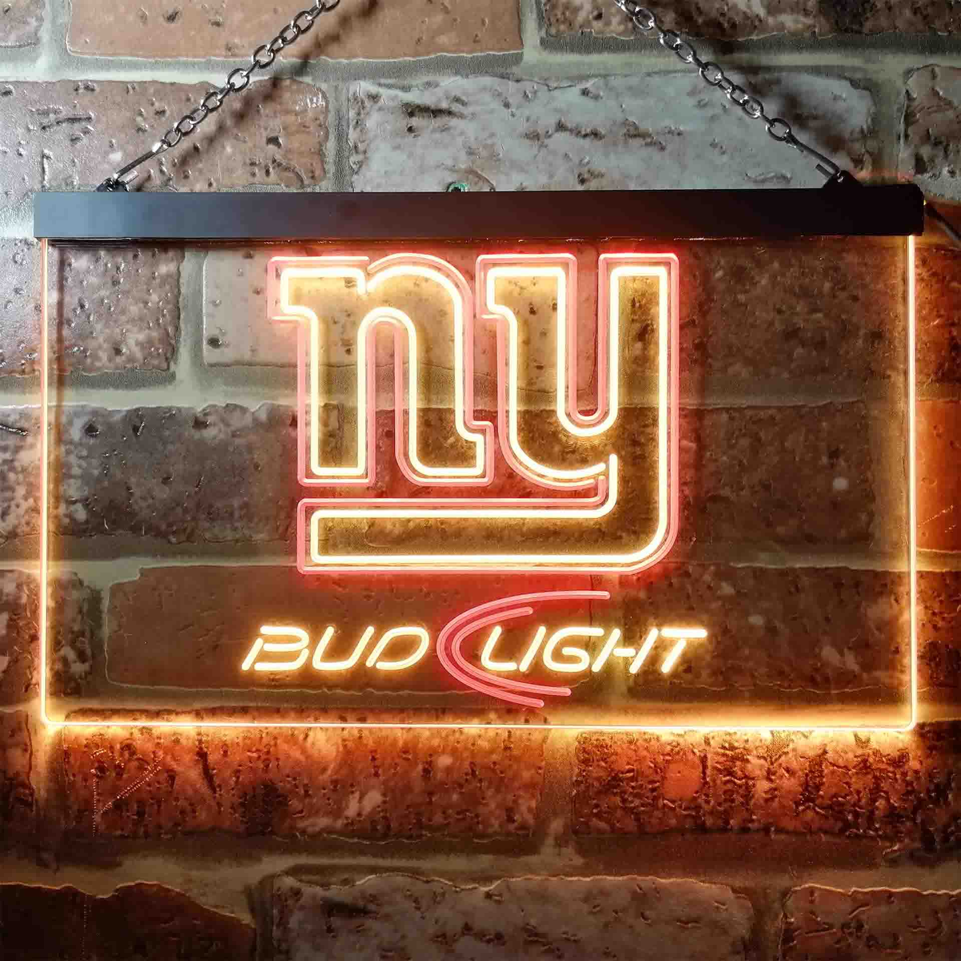 New York Giants Bud Light LED Neon Sign - Image 4