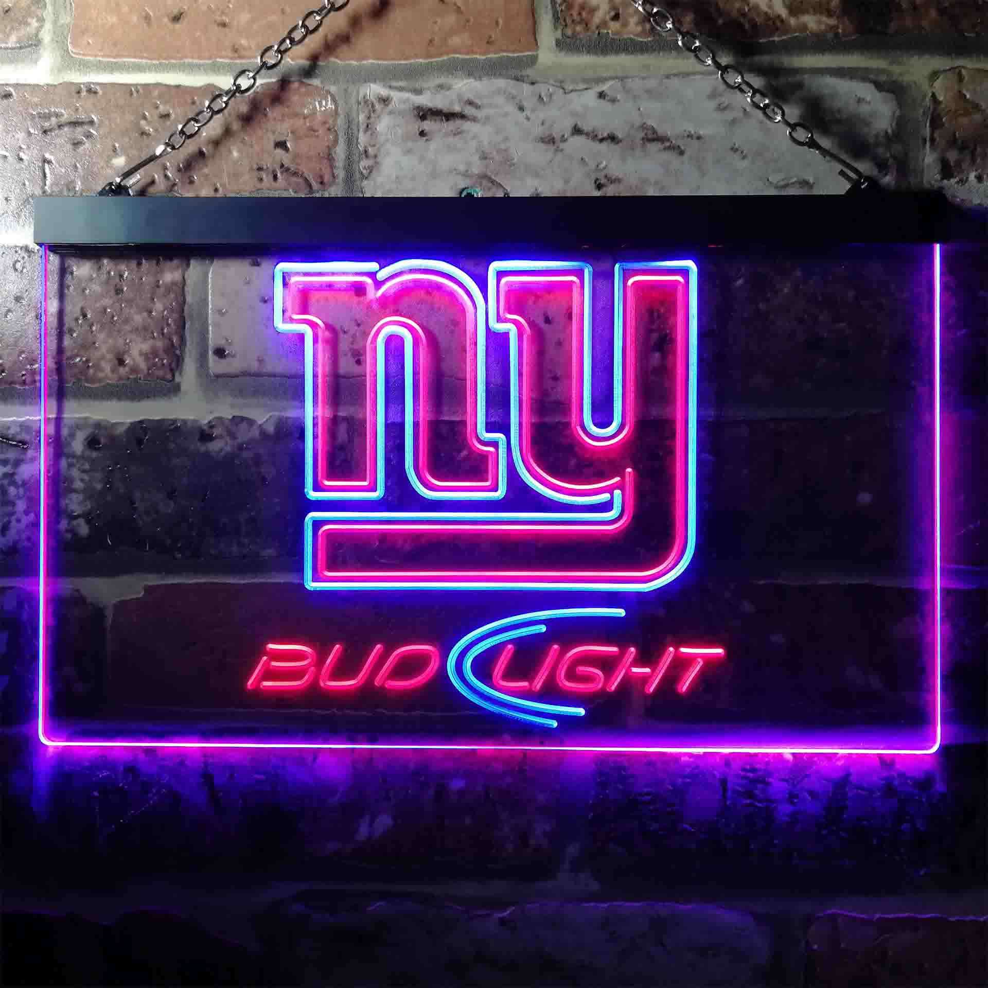 New York Giants Bud Light LED Neon Sign - Image 7