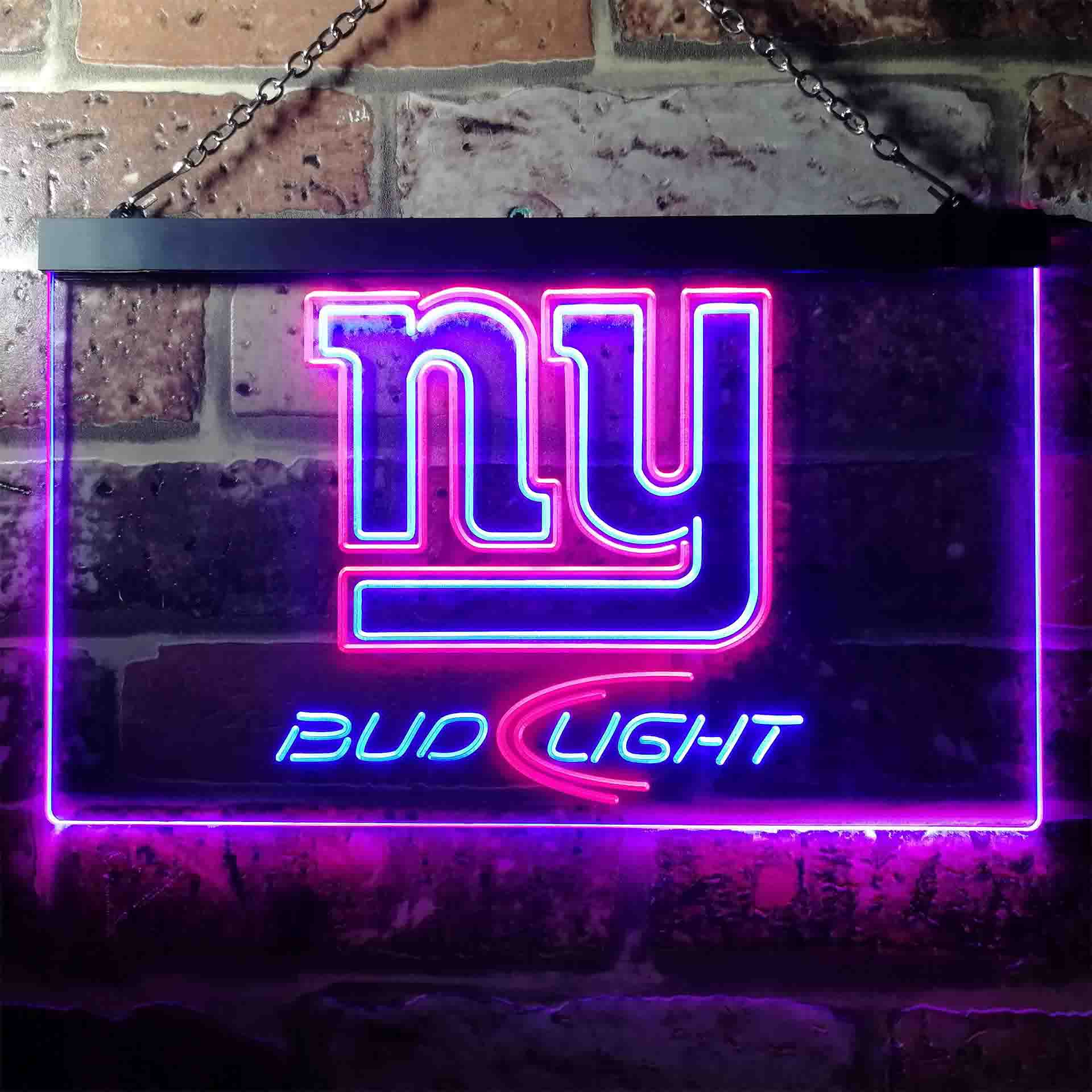 New York Giants Bud Light LED Neon Sign - Image 8