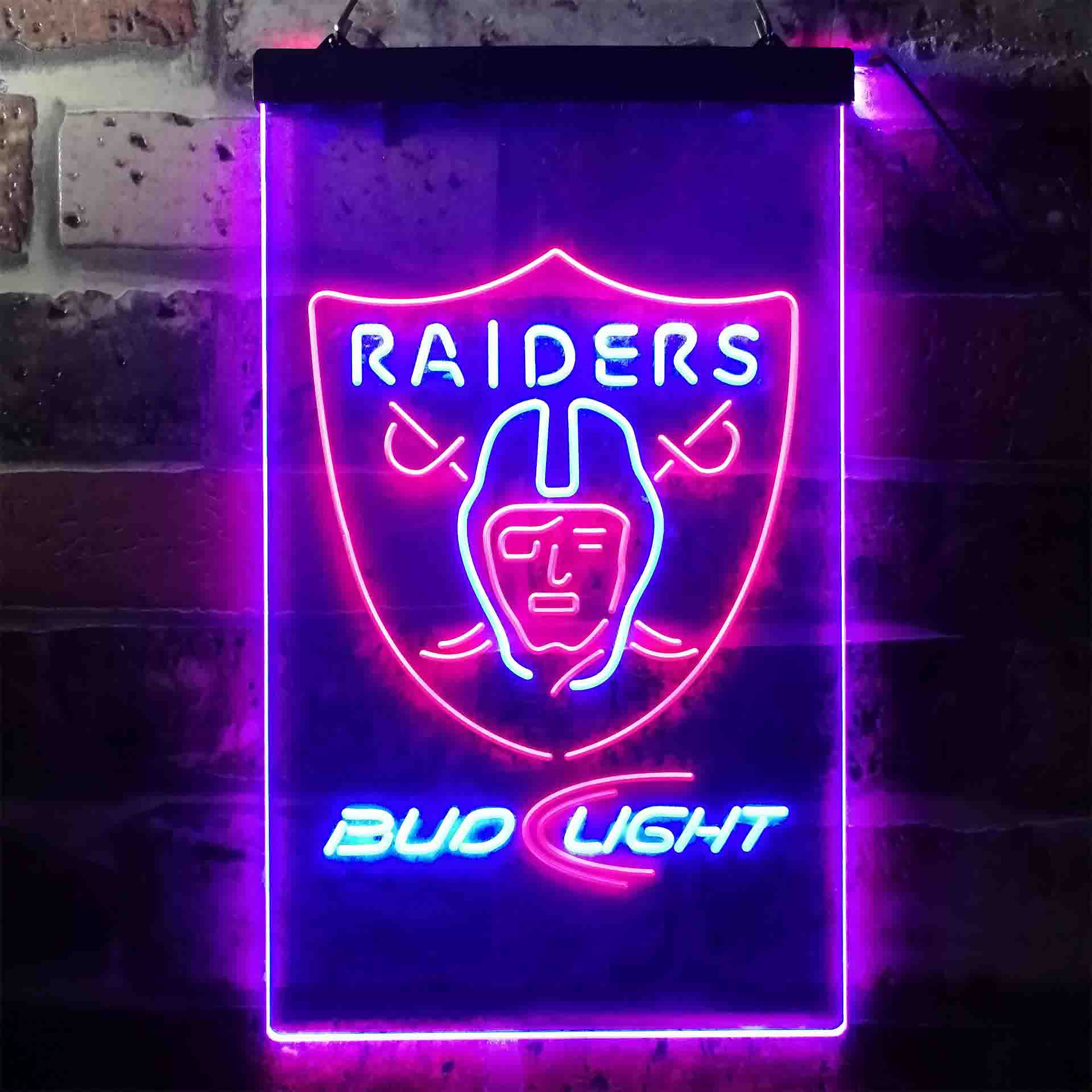 Las Vegas Raiders Bud Light LED Neon Sign - Image 10