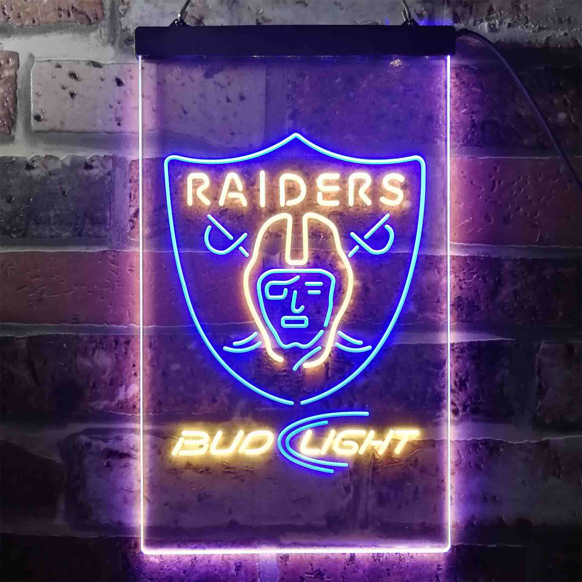 Las Vegas Raiders Bud Light LED Neon Sign - Image 13