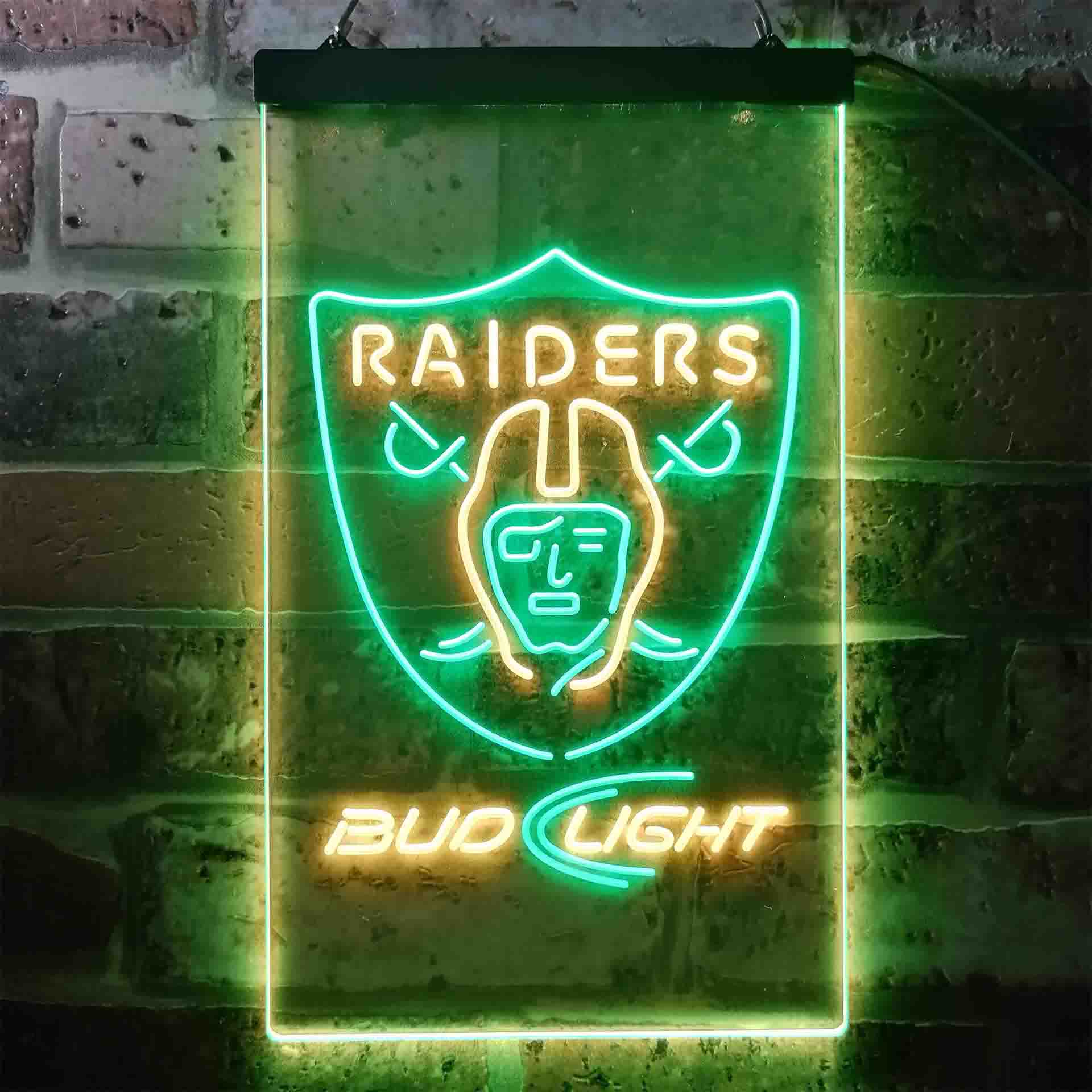 Las Vegas Raiders Bud Light LED Neon Sign - Image 5