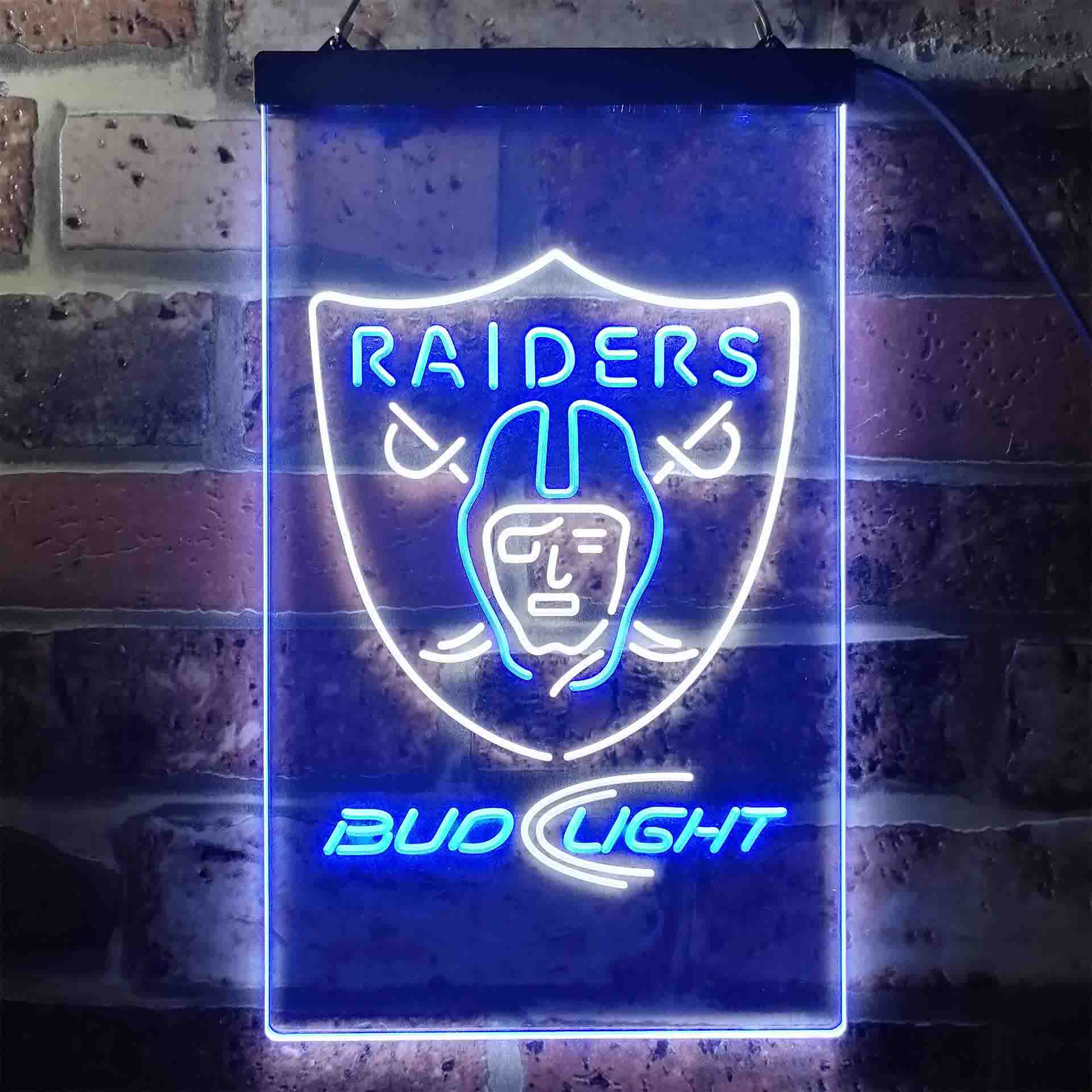 Las Vegas Raiders Bud Light LED Neon Sign - Image 6