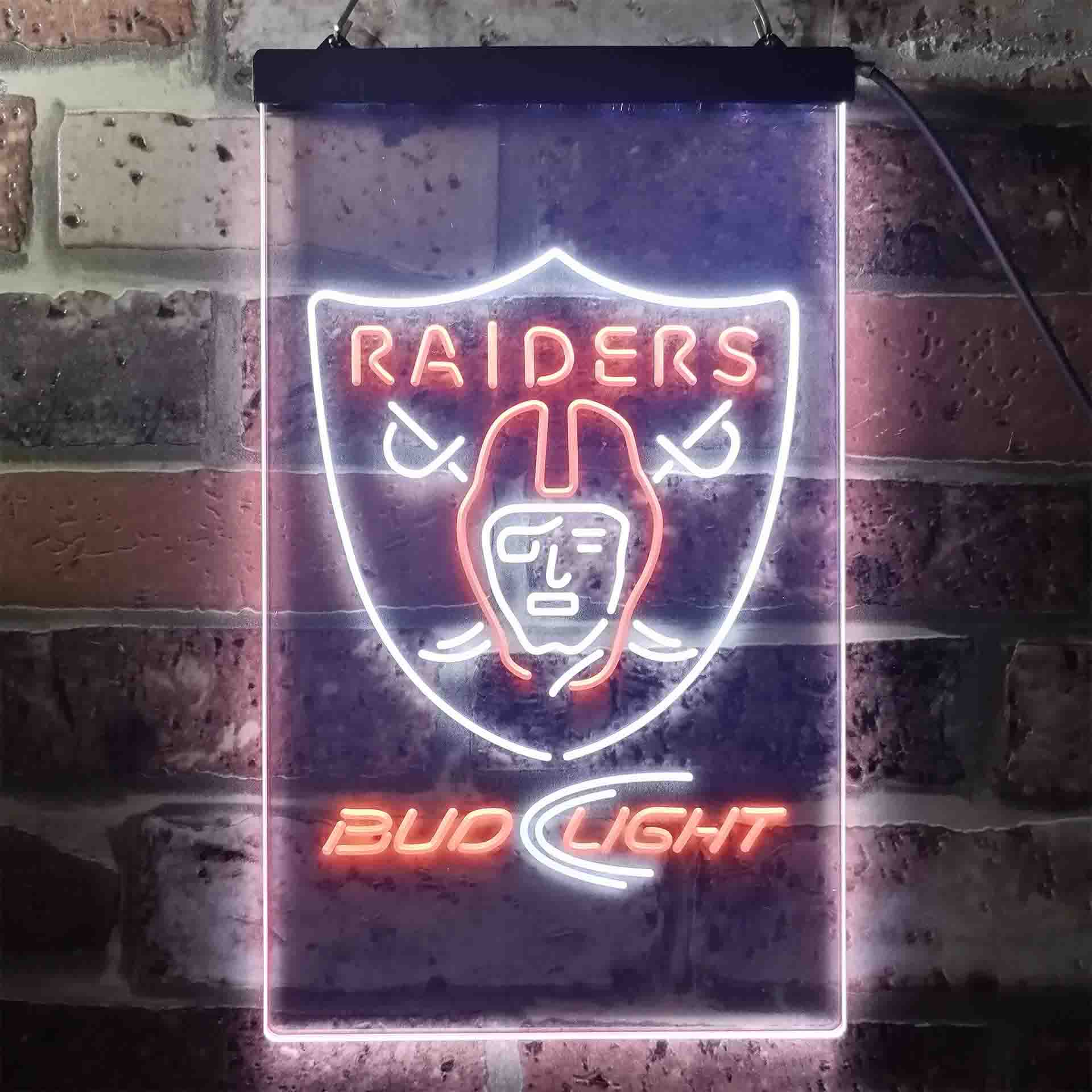 Las Vegas Raiders Bud Light LED Neon Sign - Image 9