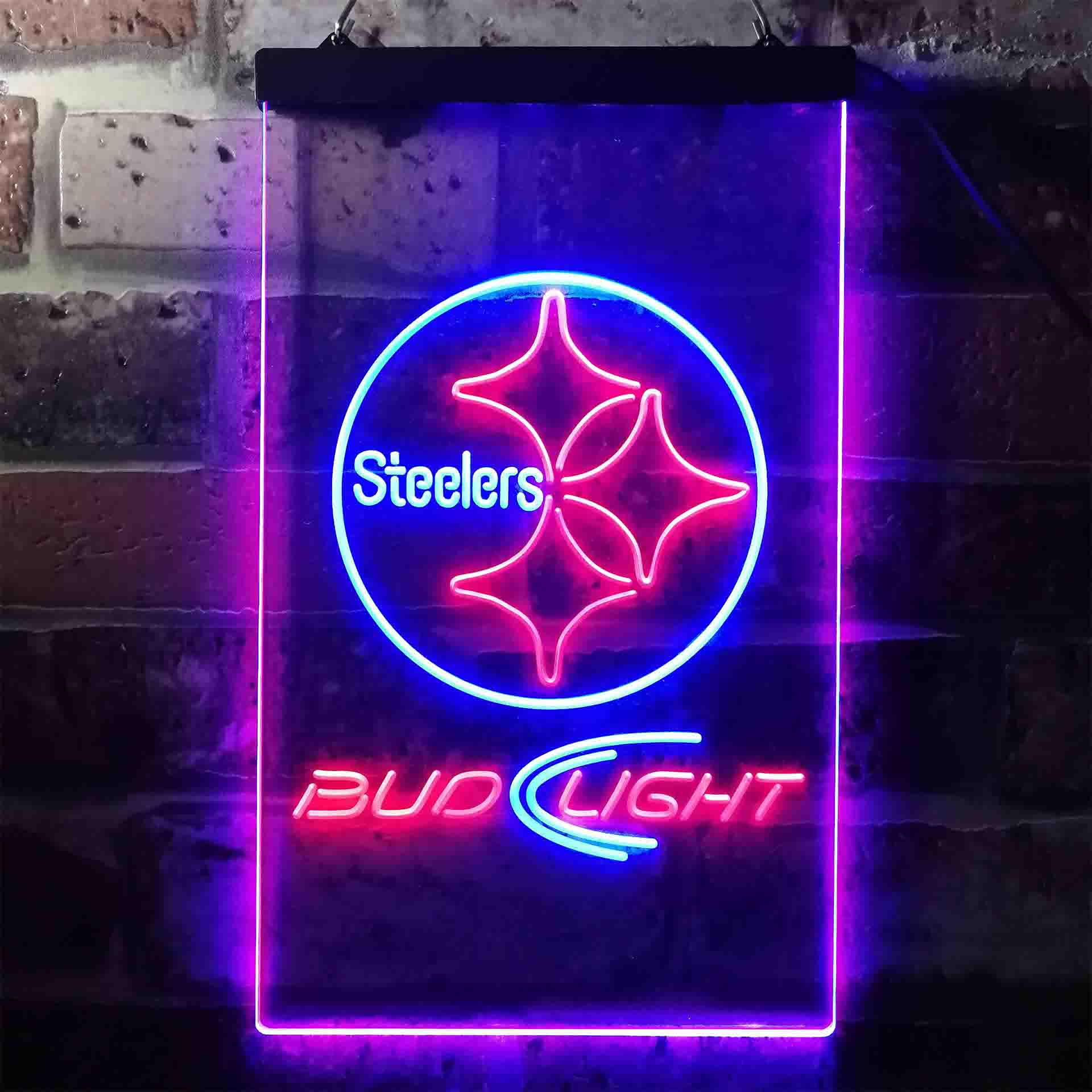 Pittsburgh Steelers Bud Light LED Neon Sign - Image 11