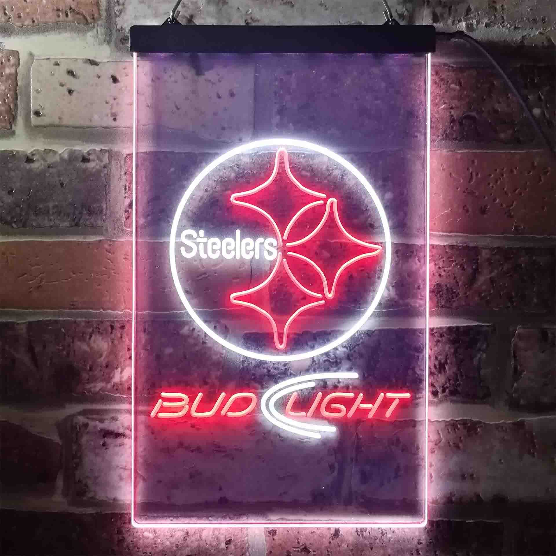 Pittsburgh Steelers Bud Light LED Neon Sign - Image 4