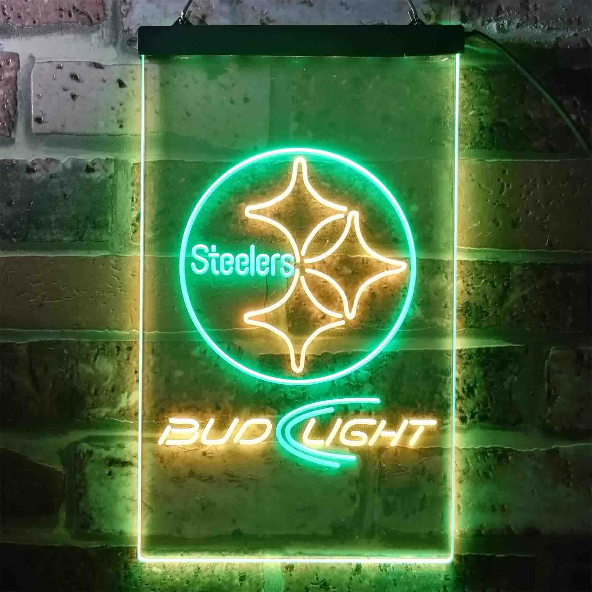 Pittsburgh Steelers Bud Light LED Neon Sign - Image 9