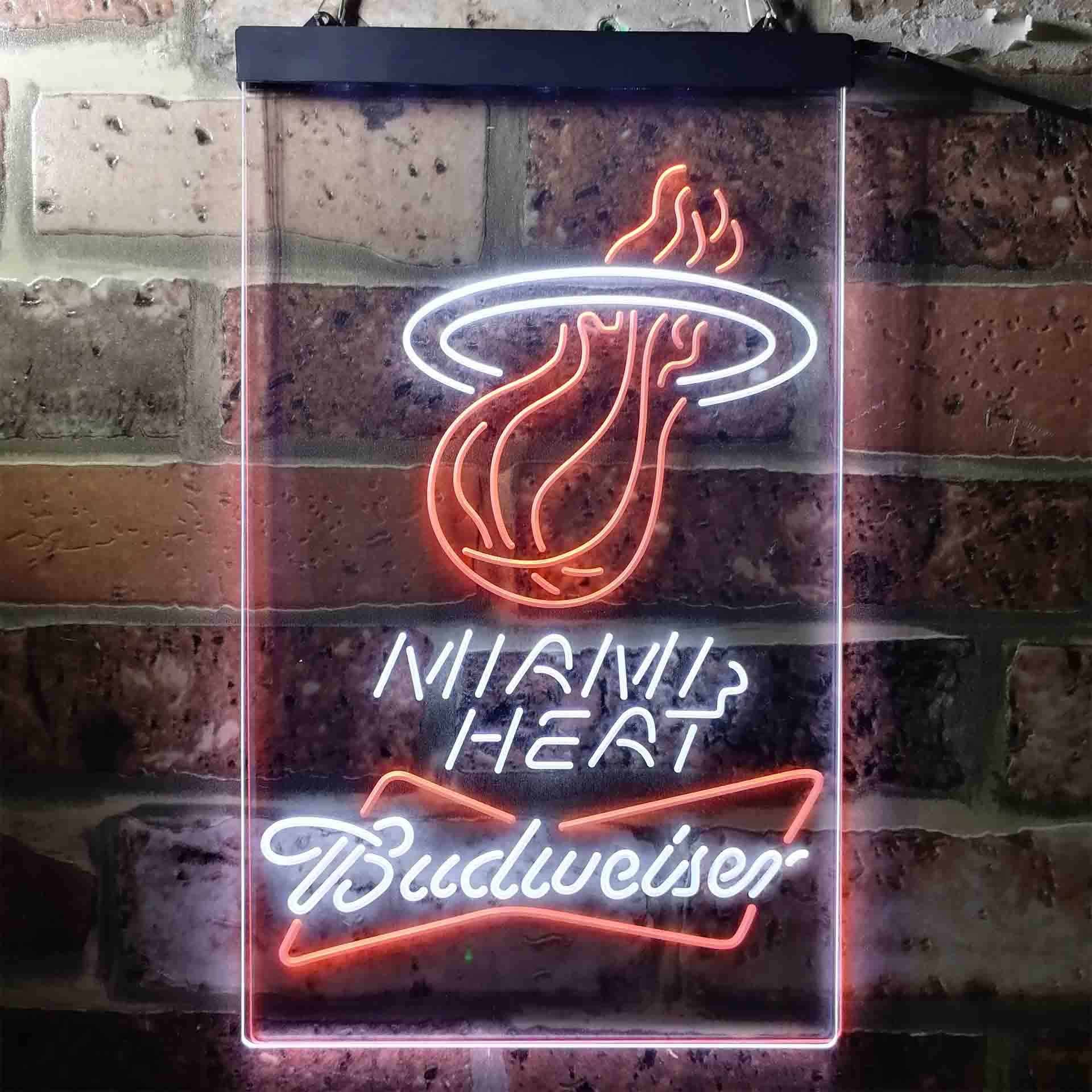 Miami Heat NBA Budweiser beer LED Neon Sign - Image 4