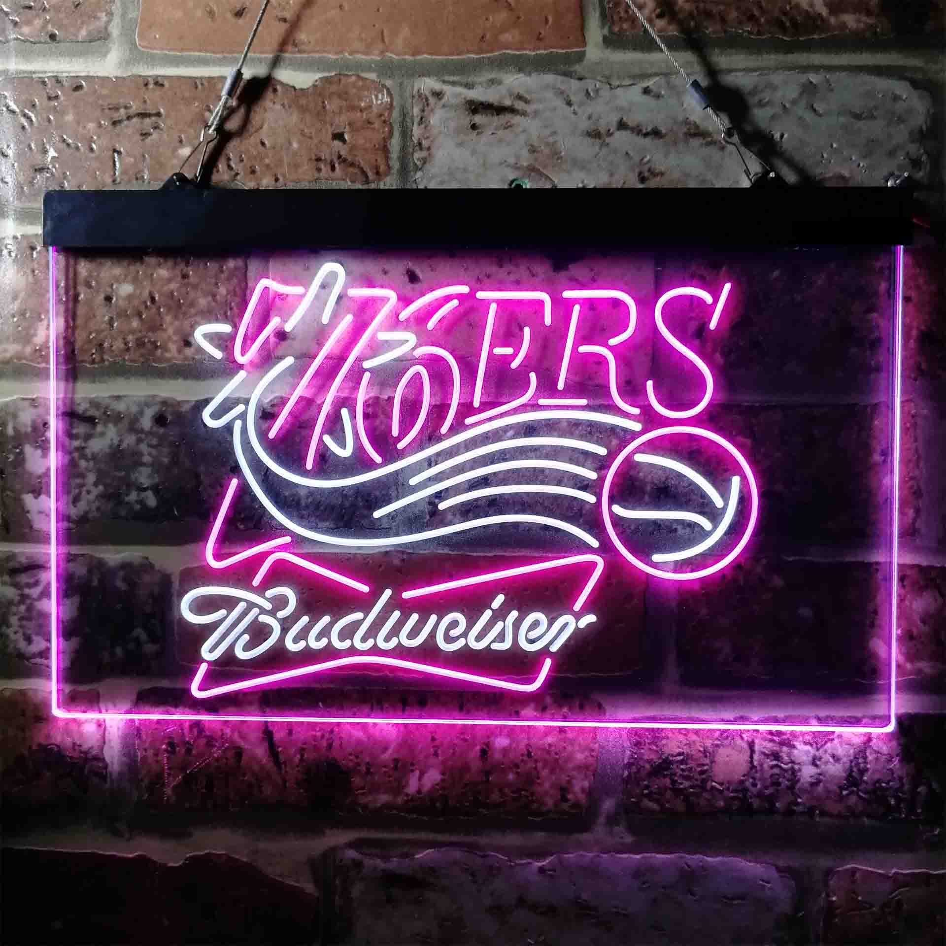 Philadelphia 76ers Budweiser LED Neon Sign - Image 13