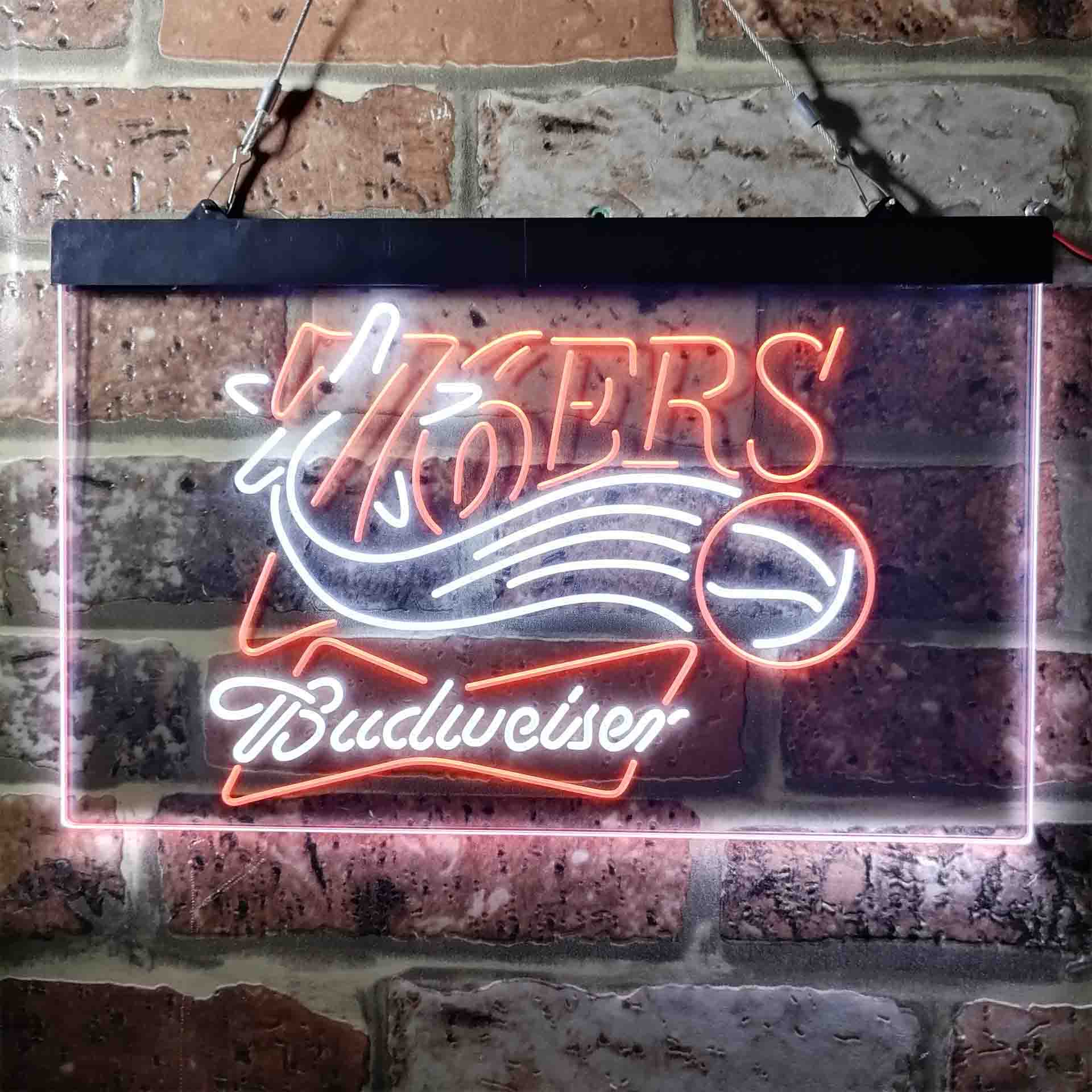 Philadelphia 76ers Budweiser LED Neon Sign - Image 3