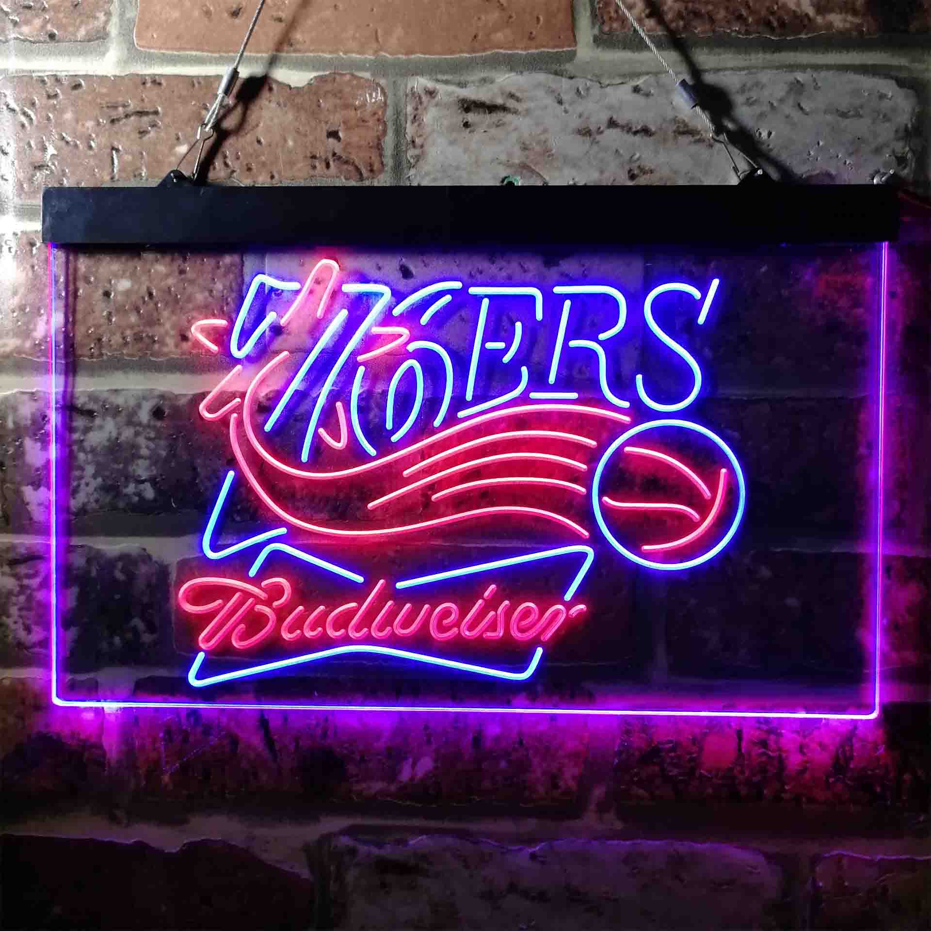 Philadelphia 76ers Budweiser LED Neon Sign - Image 9