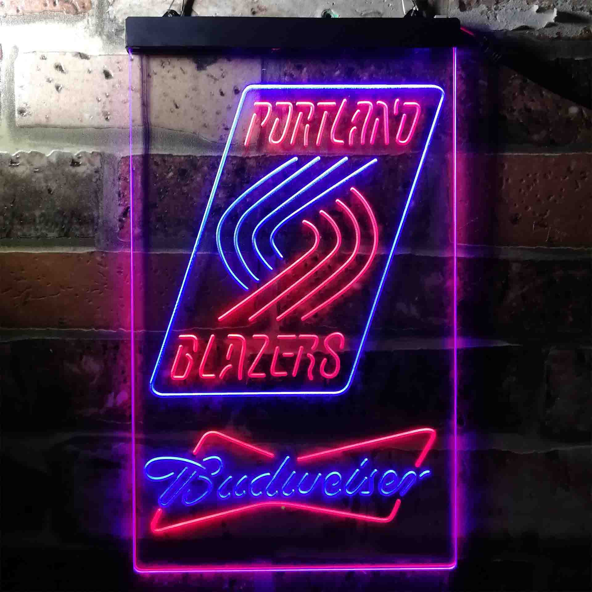 budweiser beer portland trail blazers nba LED Neon Sign - Image 10