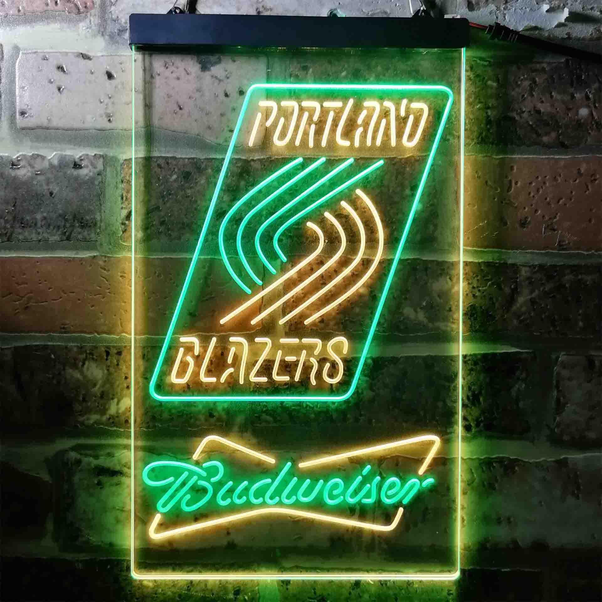 budweiser beer portland trail blazers nba LED Neon Sign - Image 13