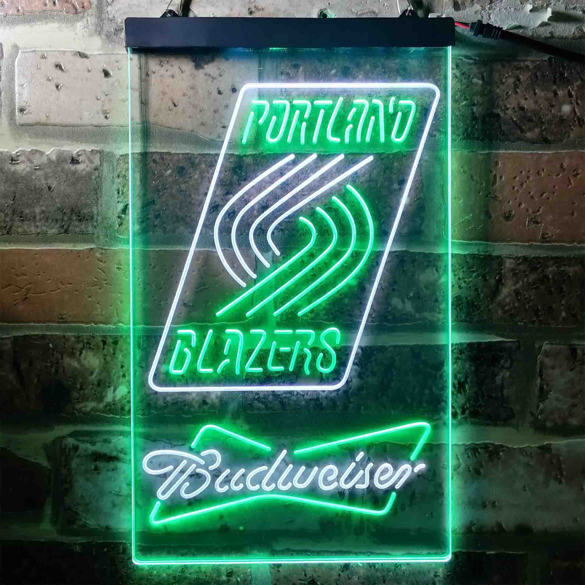 budweiser beer portland trail blazers nba LED Neon Sign - Image 4